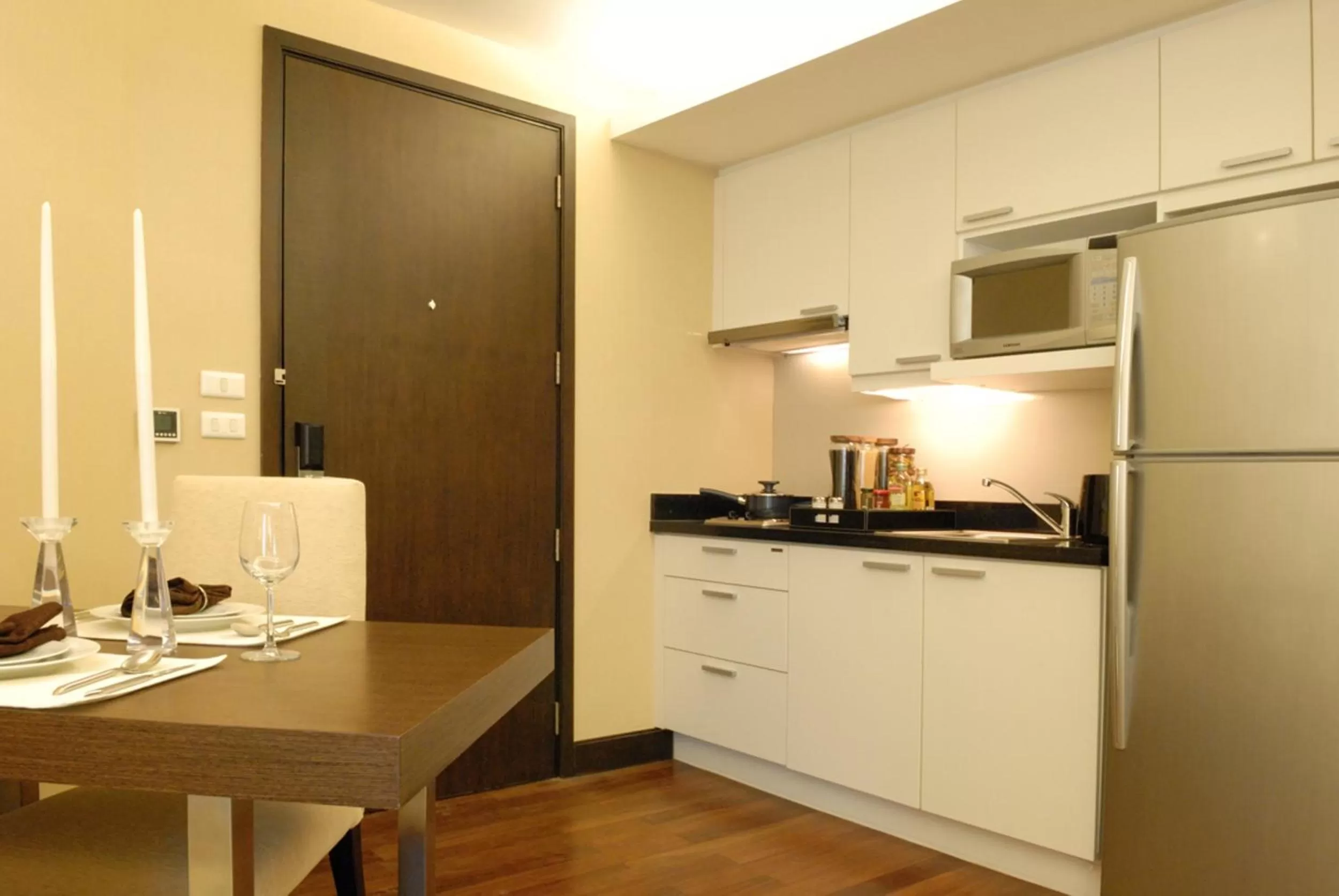 Kitchen or kitchenette in The Narathiwas Hotel & Residence Sathorn Bangkok
