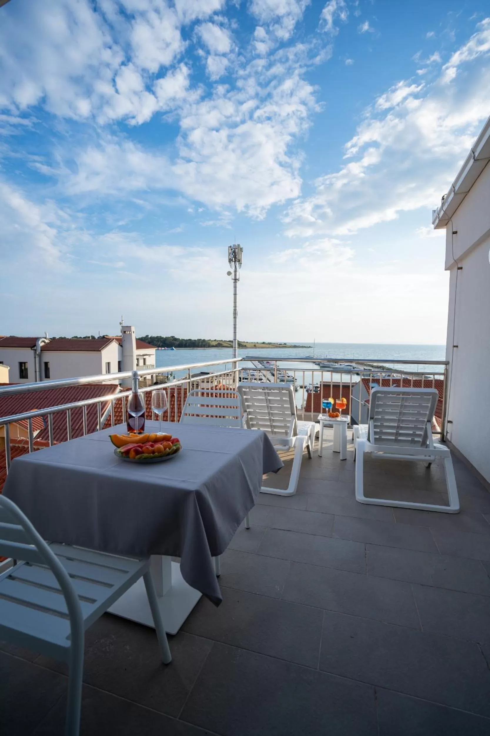 Balcony/Terrace in Bed&Breakfast Novalis