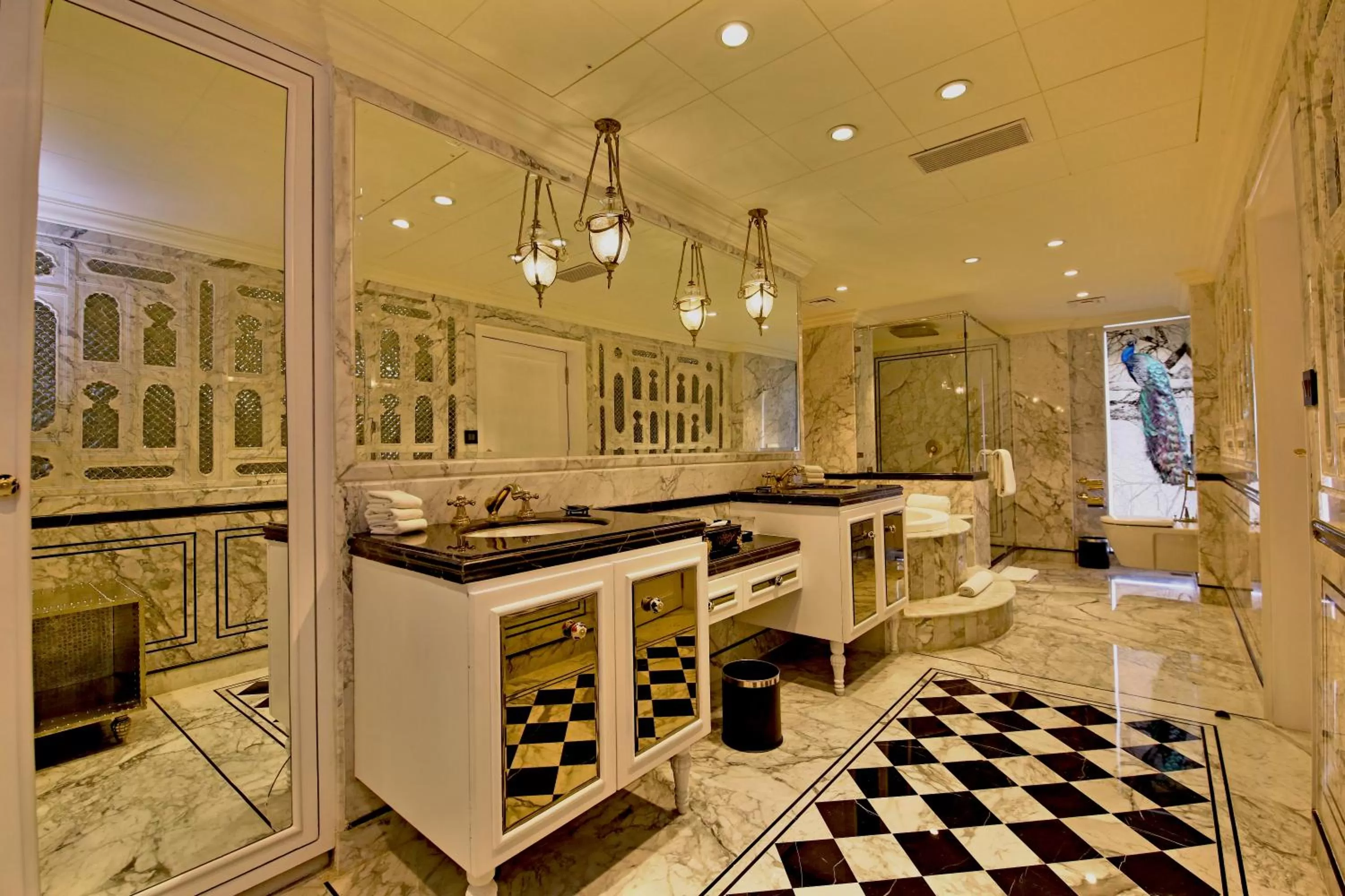 Shower in Radisson Blu Udaipur Palace Resort & Spa