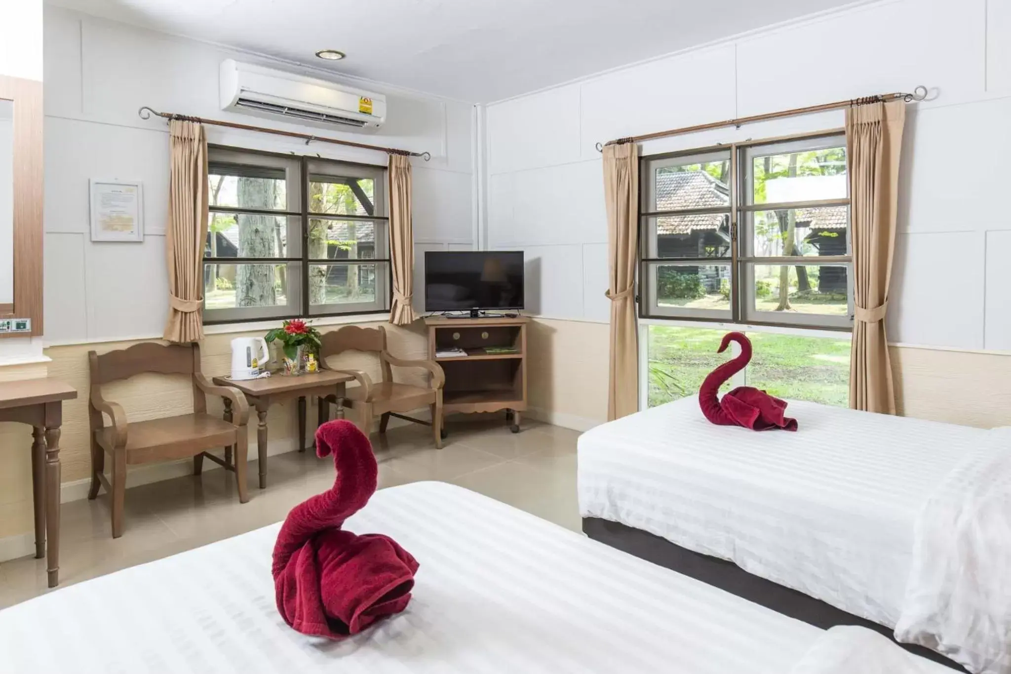 Deluxe Twin Room in The Legacy River Kwai Resort Deluxe Twin Room in The Legacy River Kwai Resort