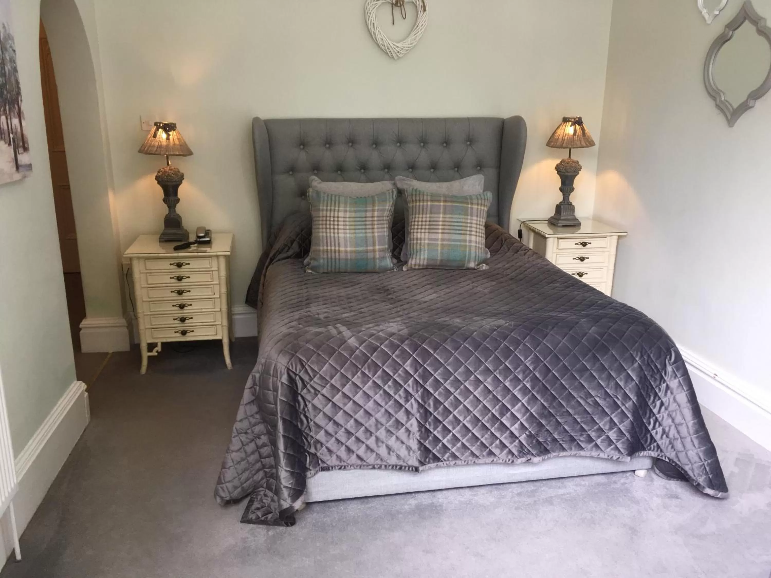 Bed in Rosehill House Hotel