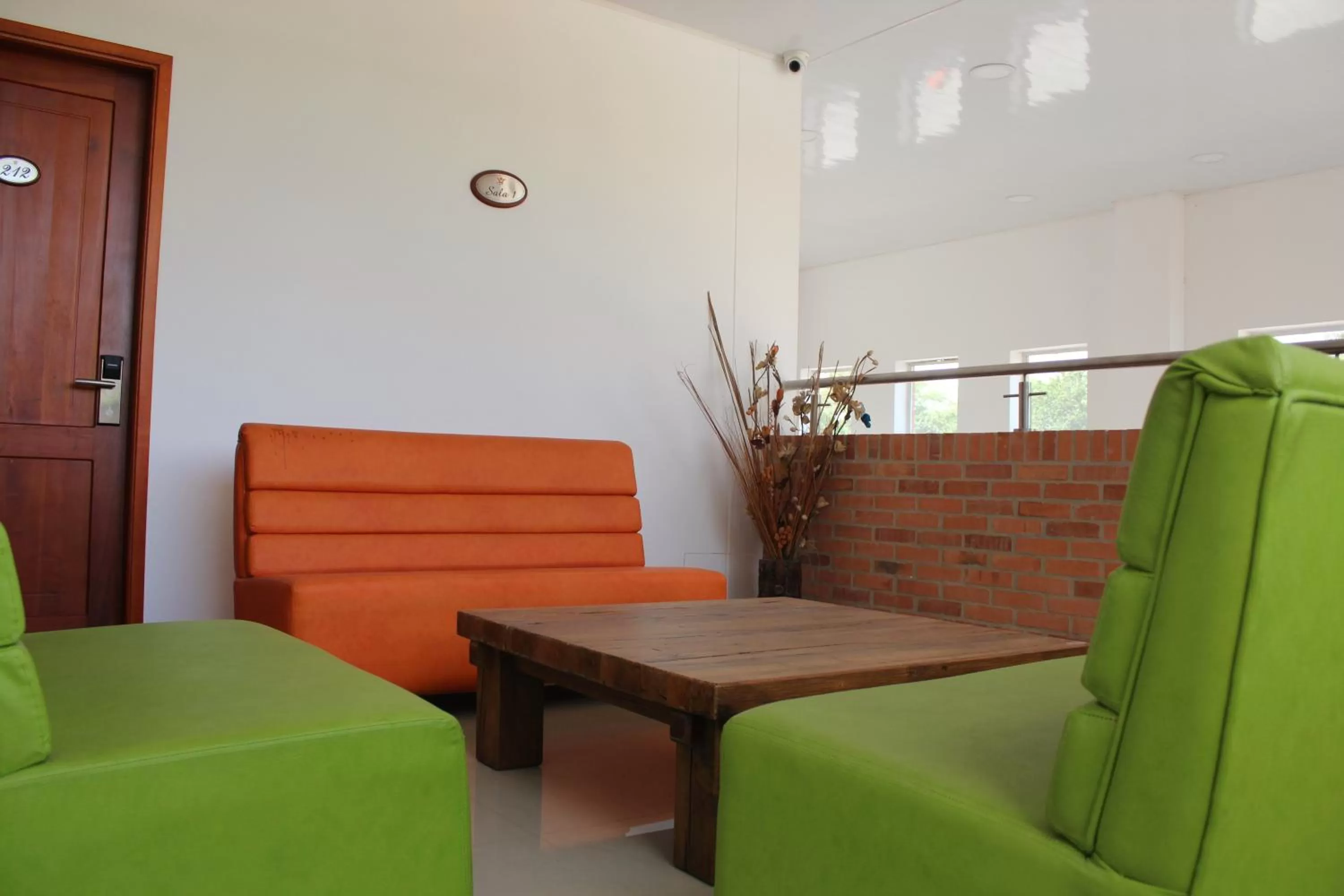 Seating area in Hotel Rio Humadea