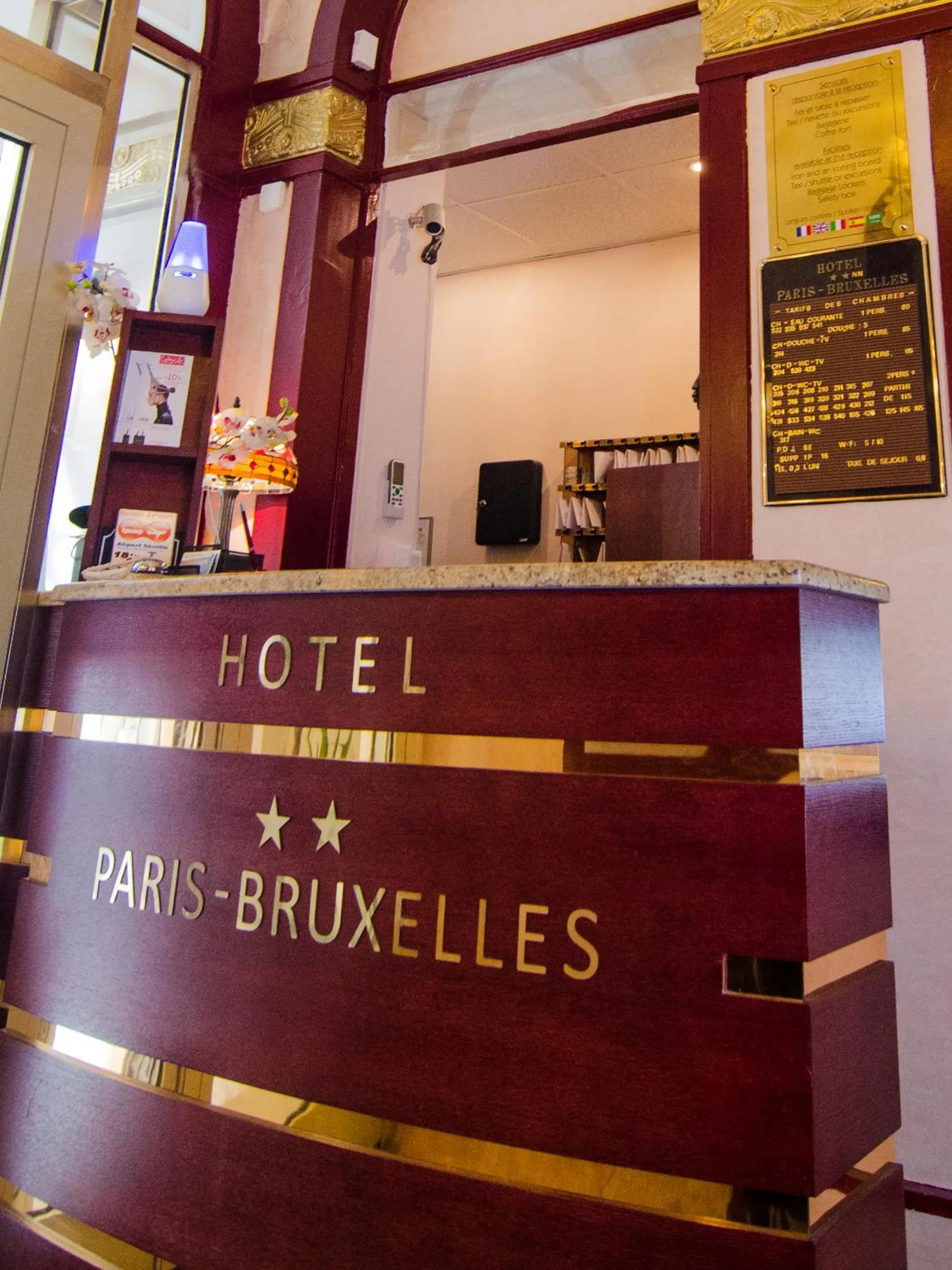 Lobby or reception in Hotel Paris Bruxelles