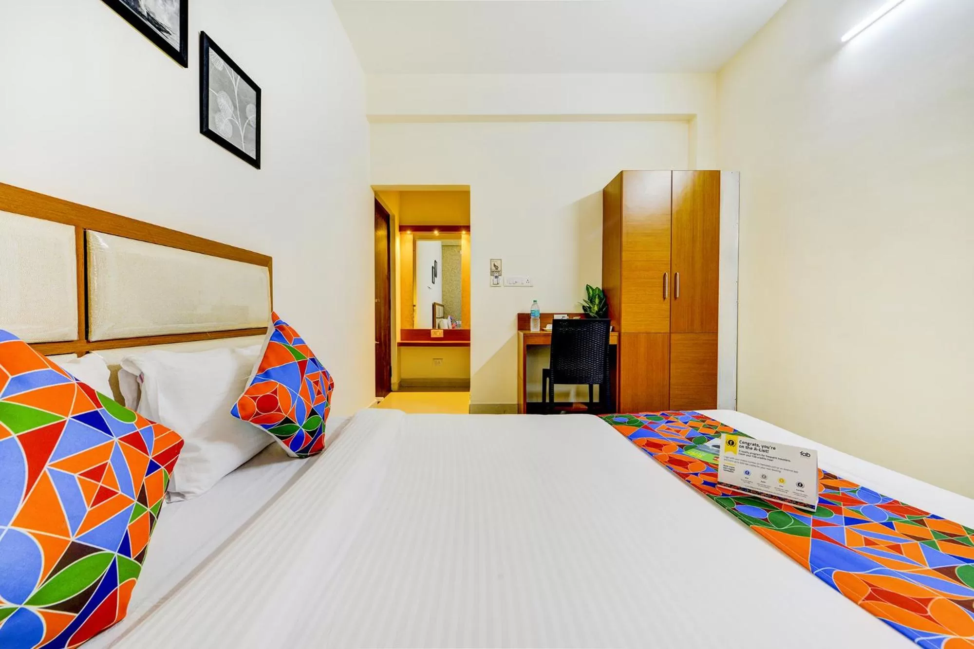 Bedroom, Bed in FabHotel Sky Bay Residency