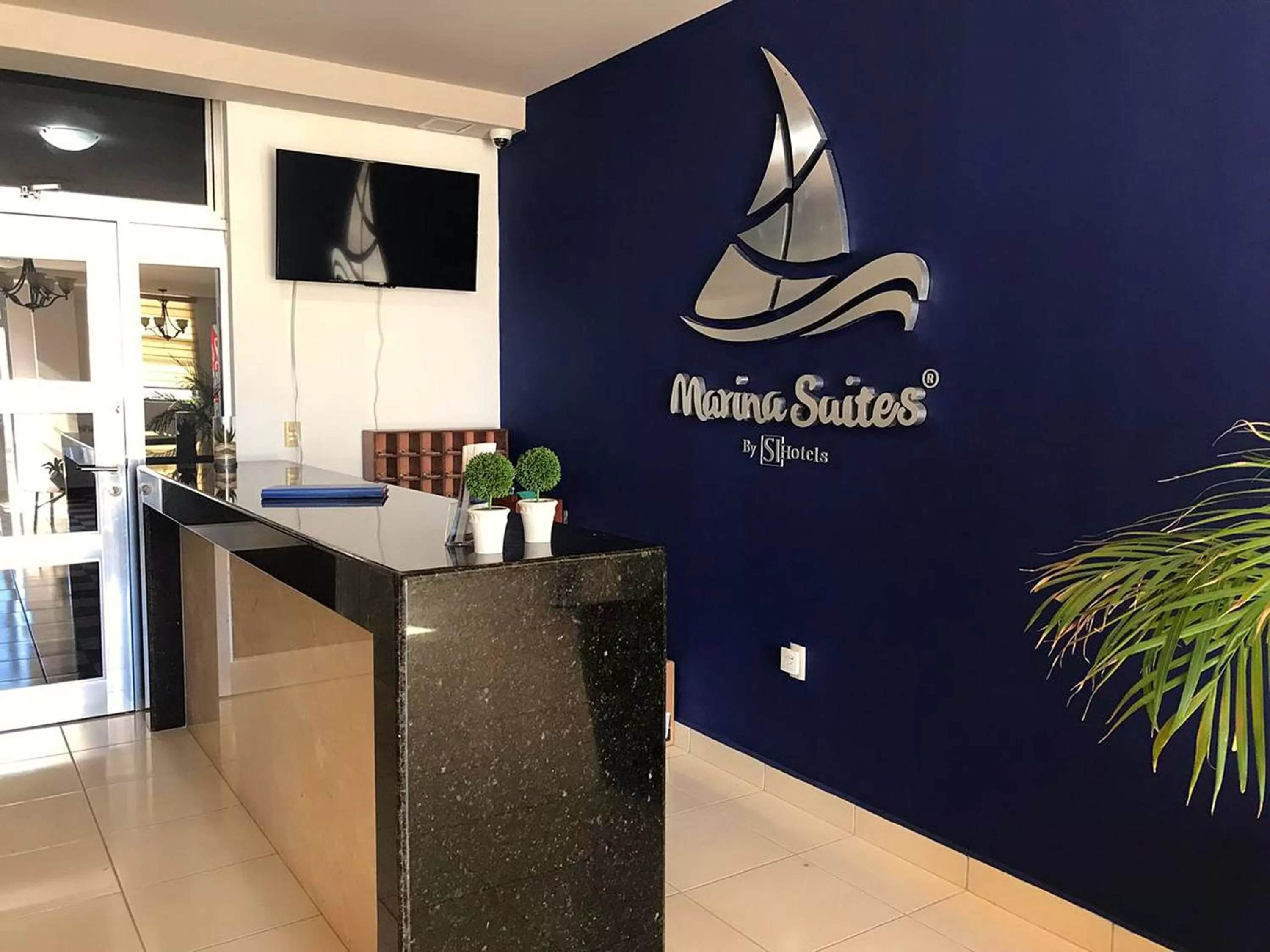 Lobby or reception in Bahia Marina Departamentos