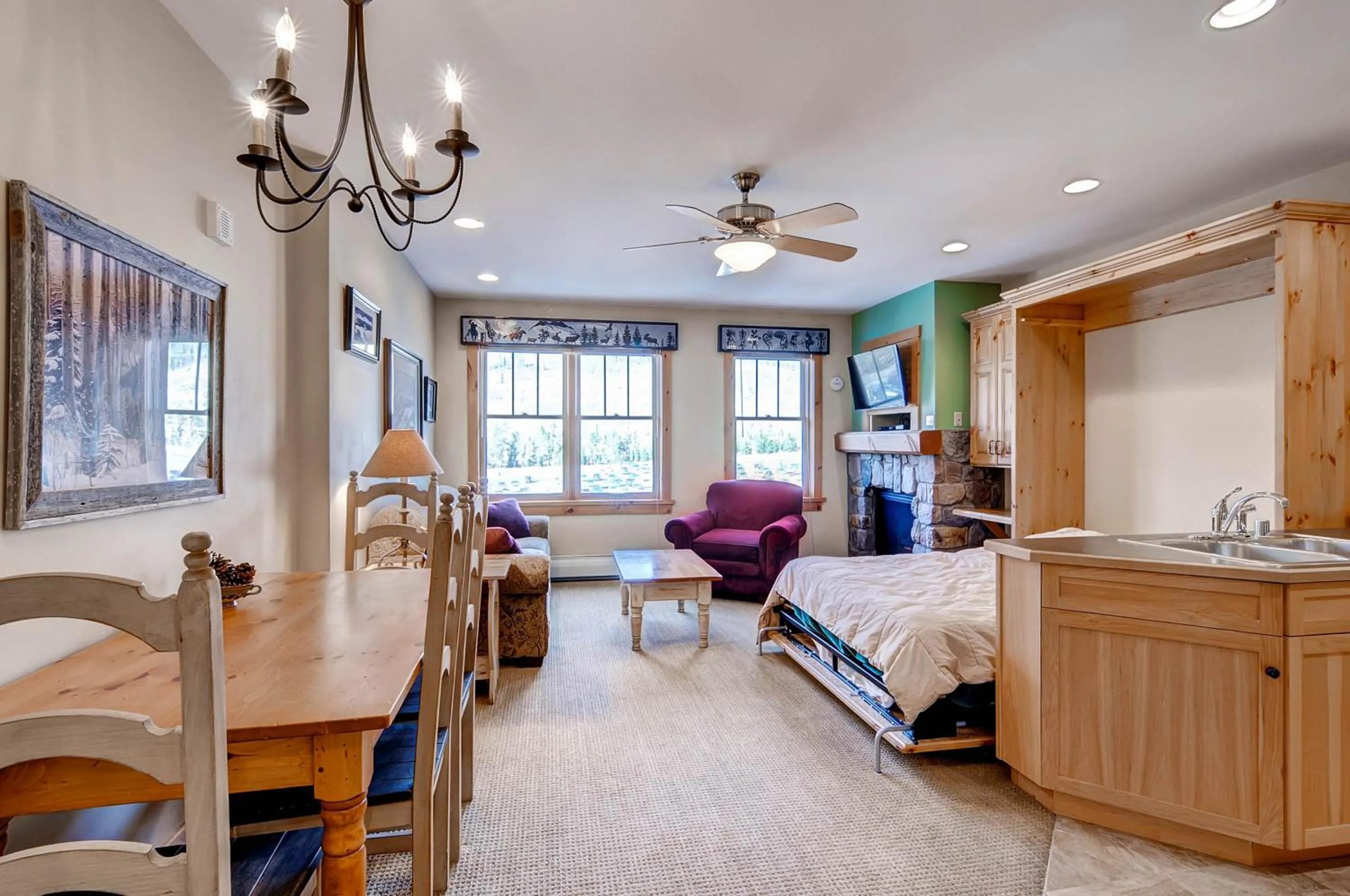 Living room in River Run Village by Keystone Resort