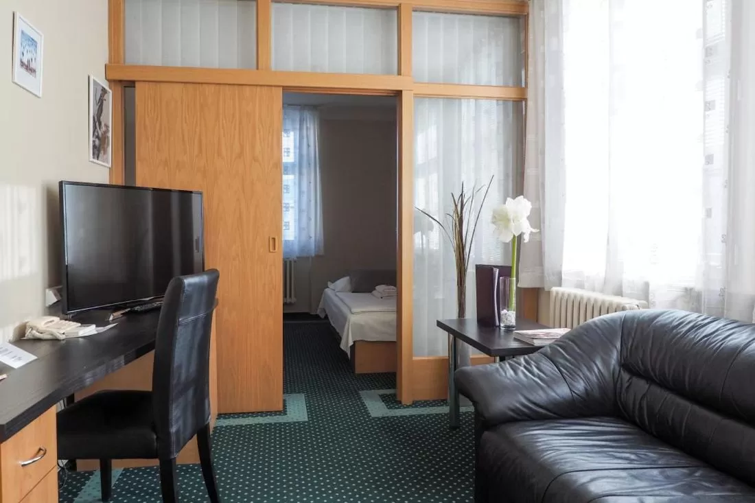 TV and multimedia, Bed in Hotel Vacek Pod Věží