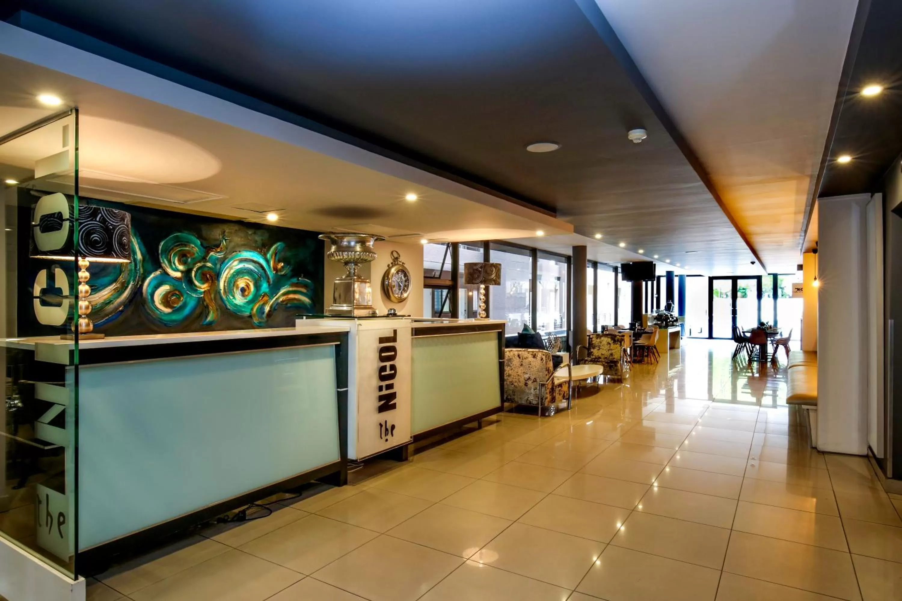 Lobby or reception in The Nicol Hotel and Apartments