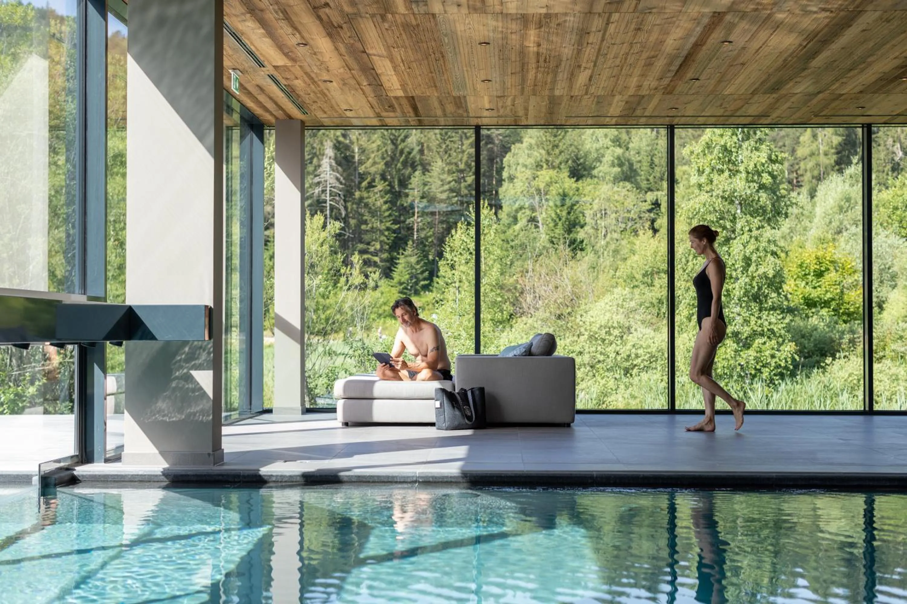 Swimming pool in Hotel Seespitz Superior - Adults Only