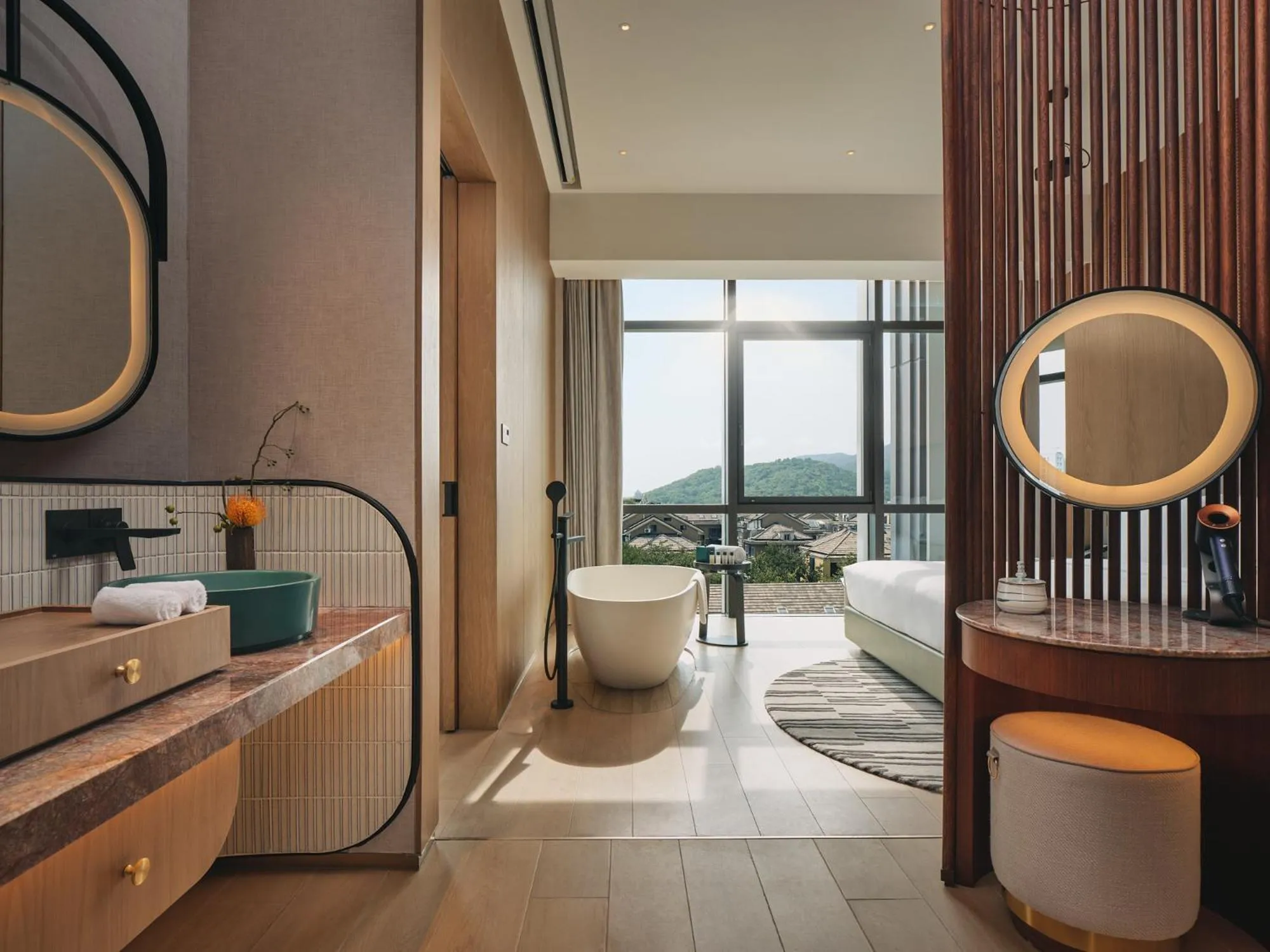 Bathroom in Hotel Indigo Hangzhou Uptown,Close to Westlake , boutique design hotel with freeflow minibar