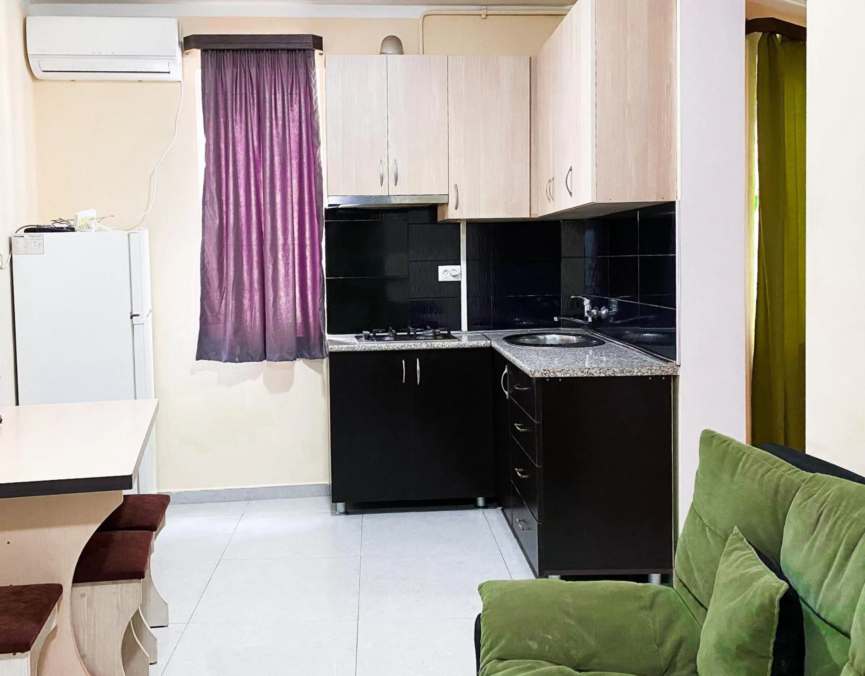 Kitchen or kitchenette in Hotel Salosi