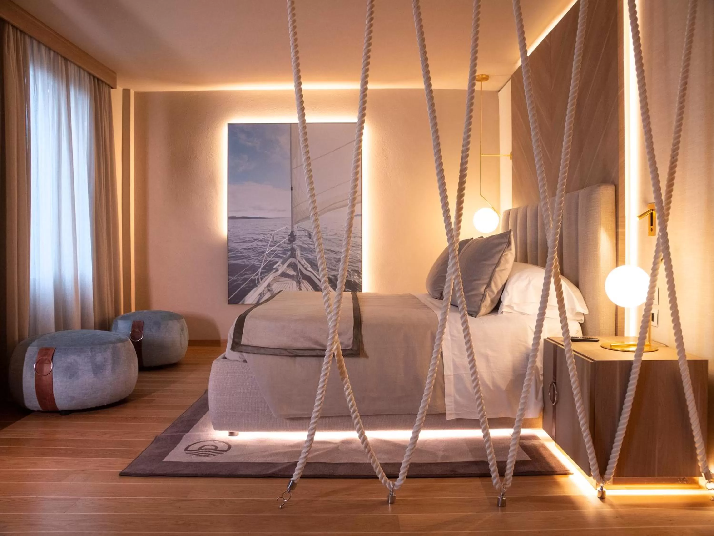 Bed in Miramare Suites