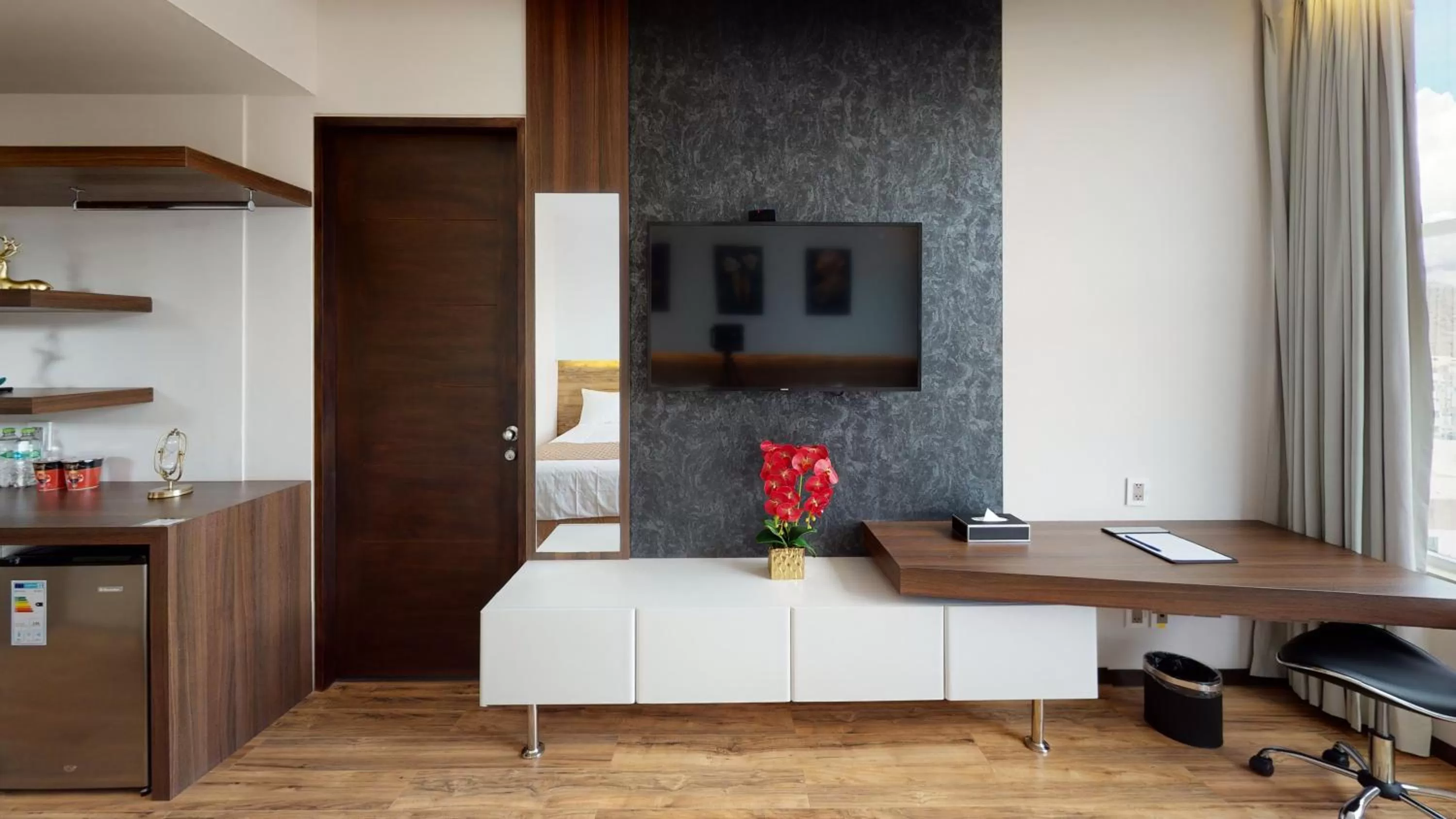 Bedroom in Hotel La Peonía