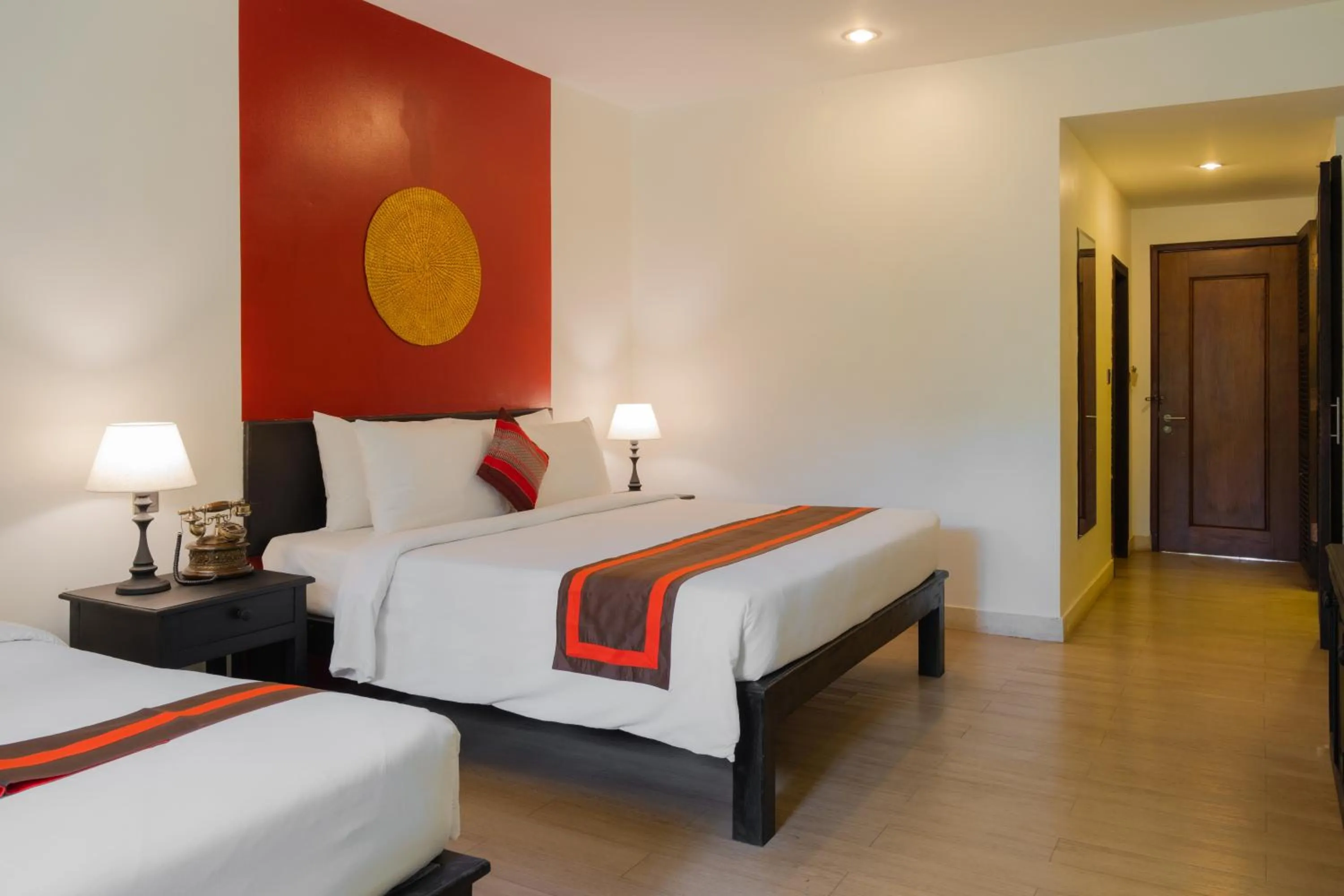 Bed in Pandora Suite D'Angkor