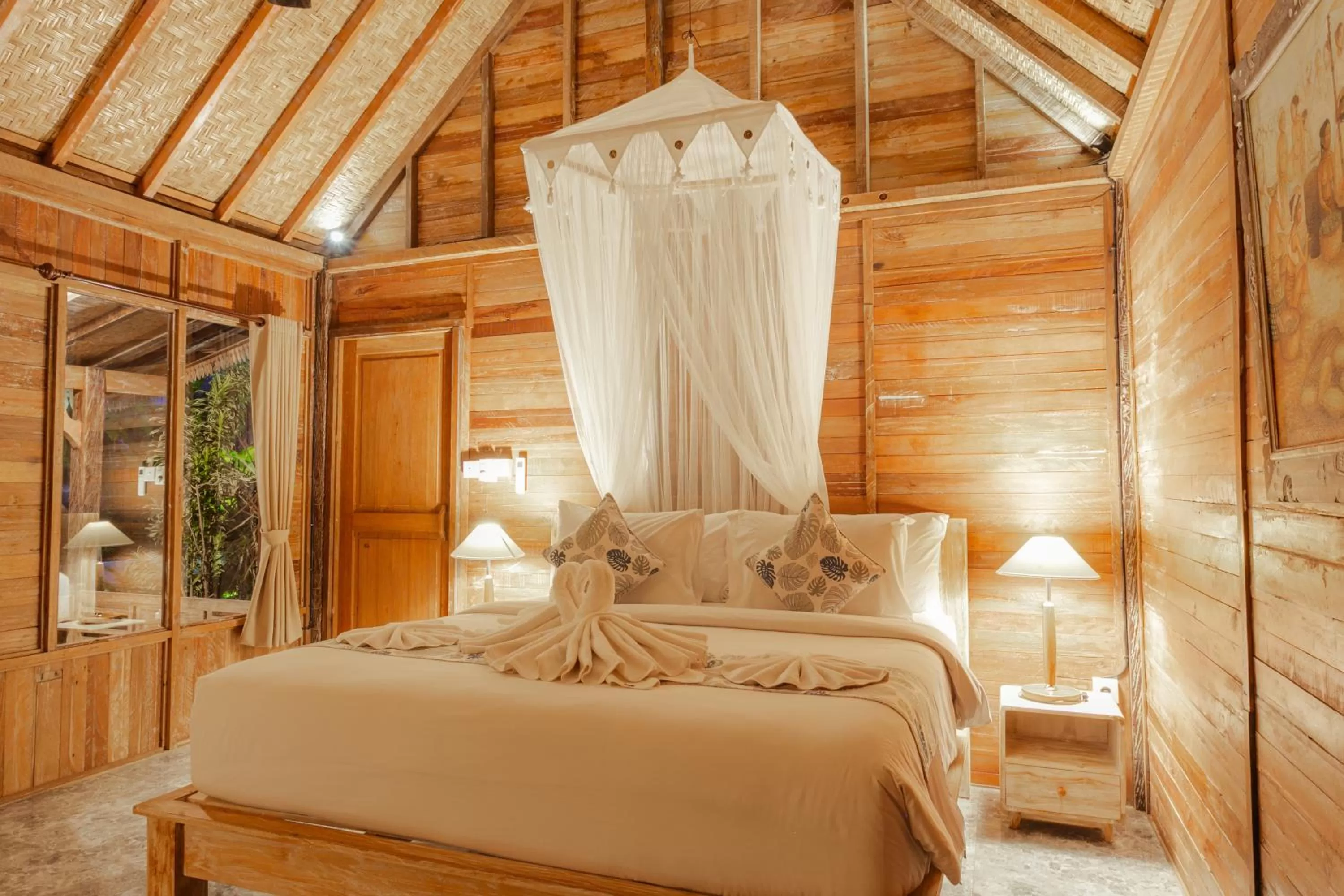 Bed in Nauna Villa Ubud