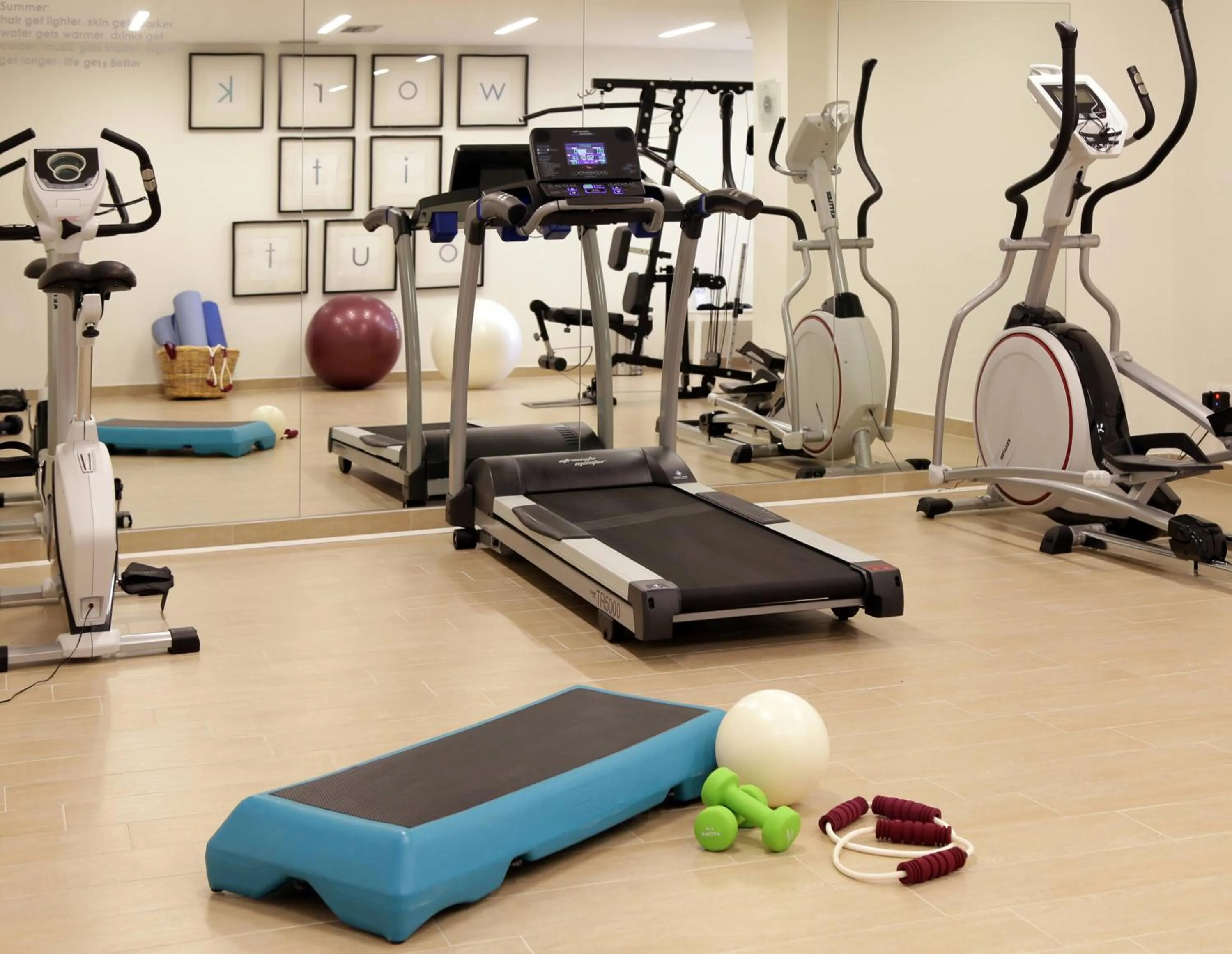 Fitness centre/facilities in Skopelos Village Hotel