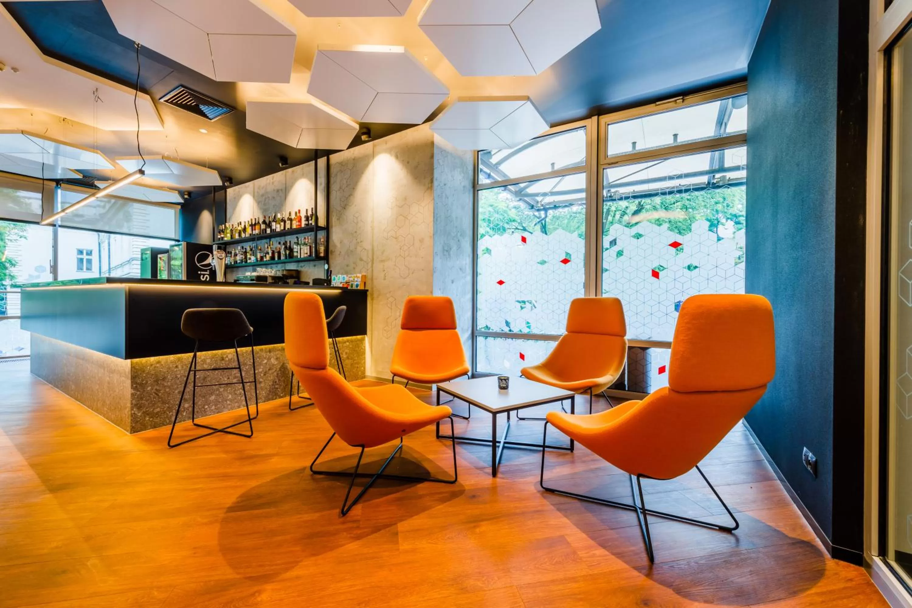 Lobby or reception in Hotel Wyspiański