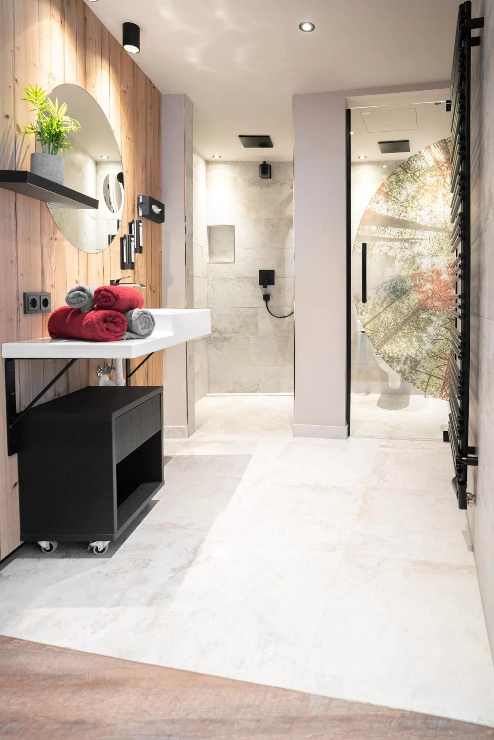 Bathroom in Hotel Astrid - Ski In - Ski Out