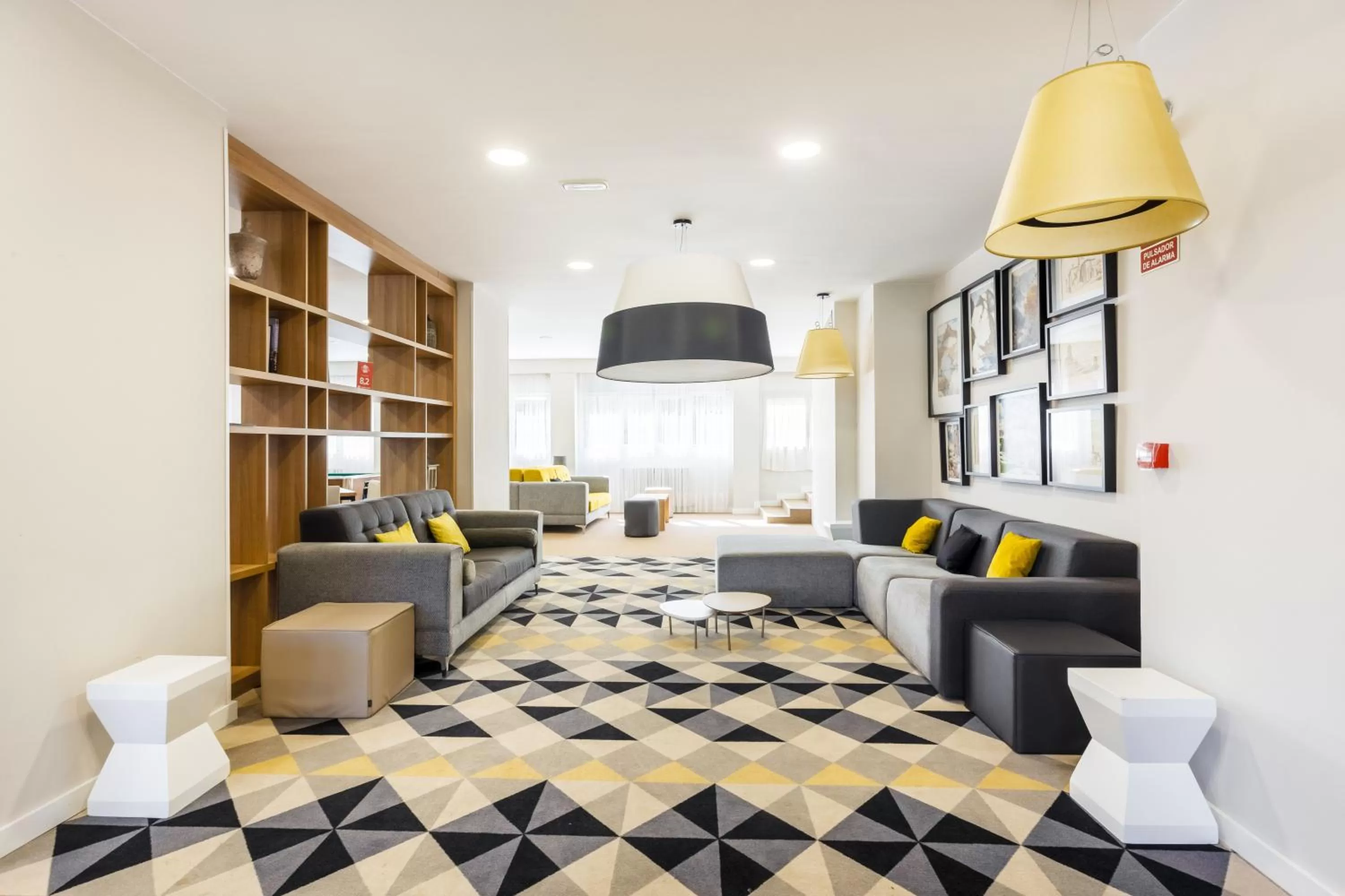 Seating area in Gran Hotel de Jaca