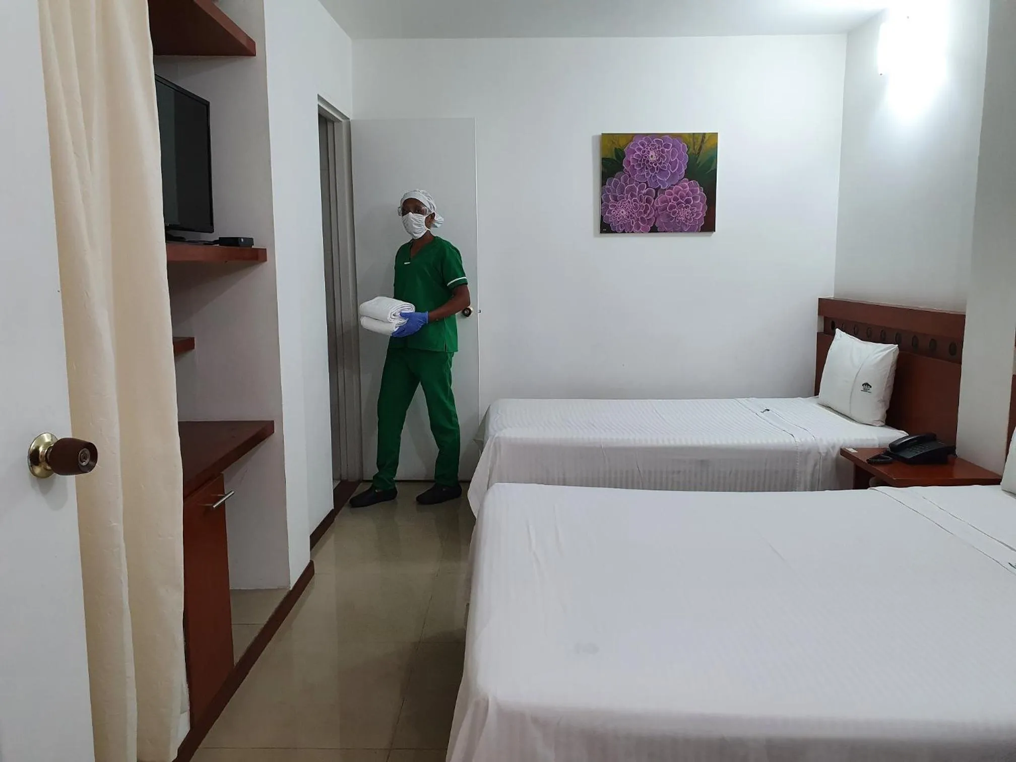 Bed in Hotel Imbanaco