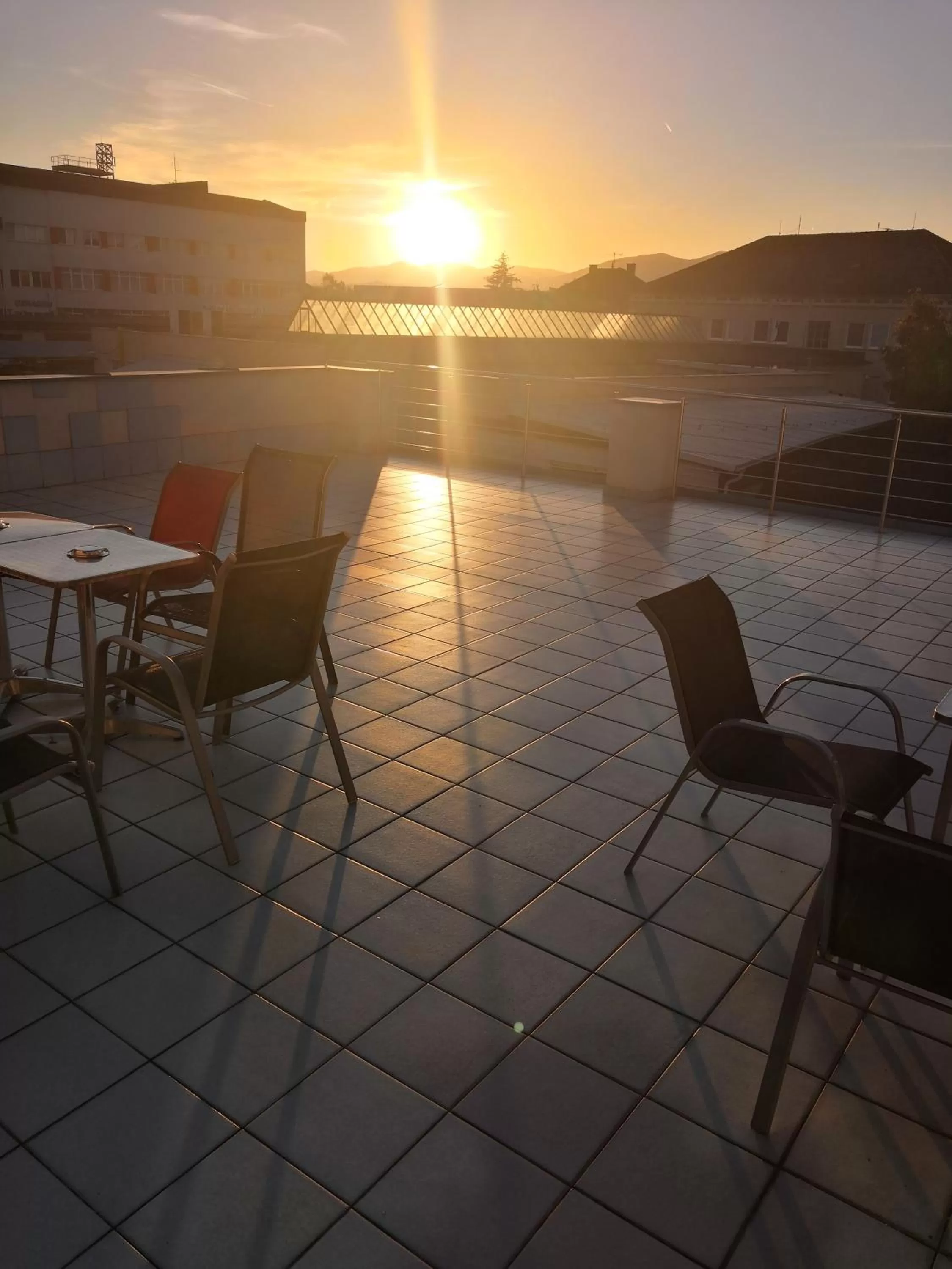 Balcony/Terrace, Sunrise/Sunset in garni Hotel S.O.G.* * *