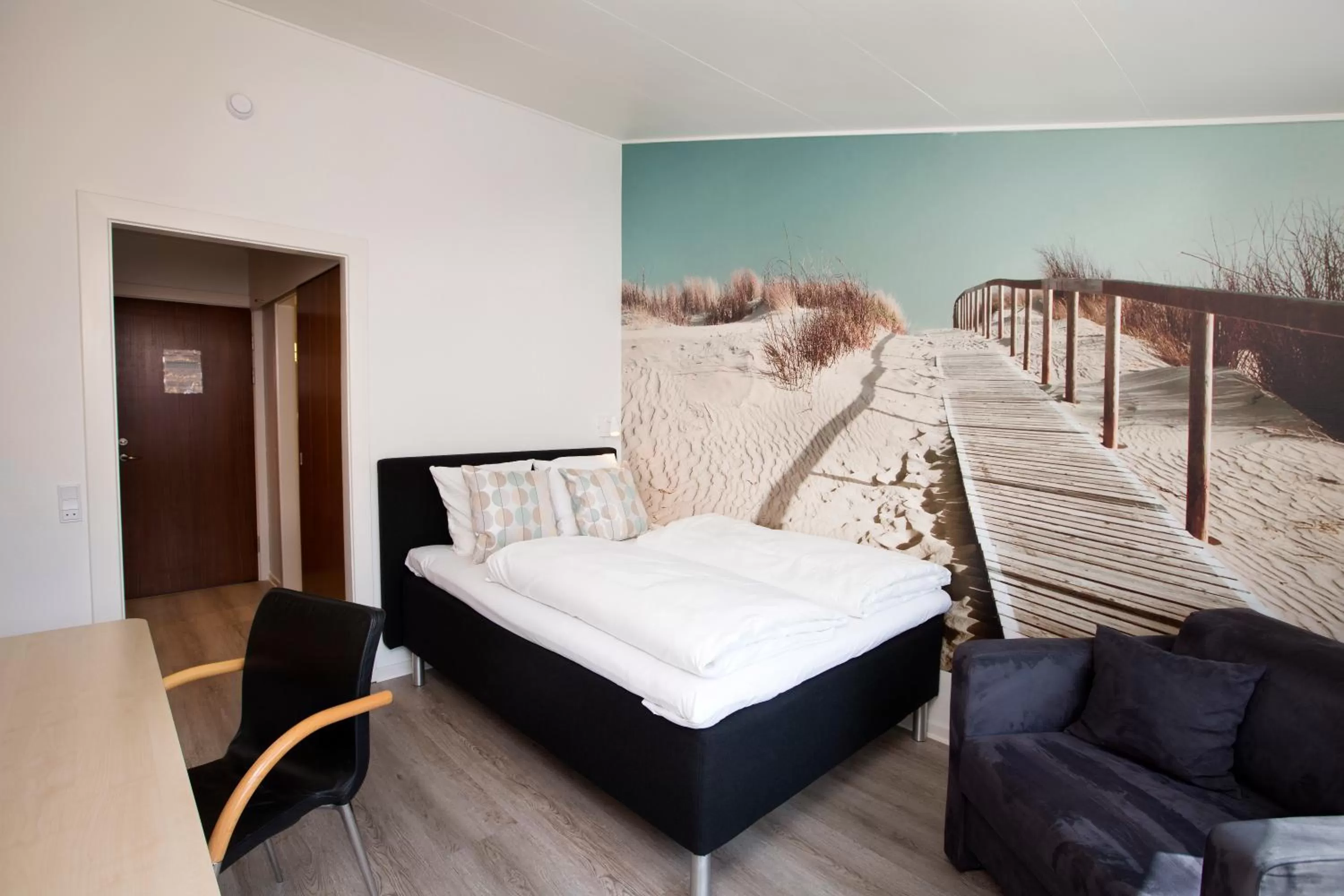 Bedroom, Bed in Hotel Hedegaarden