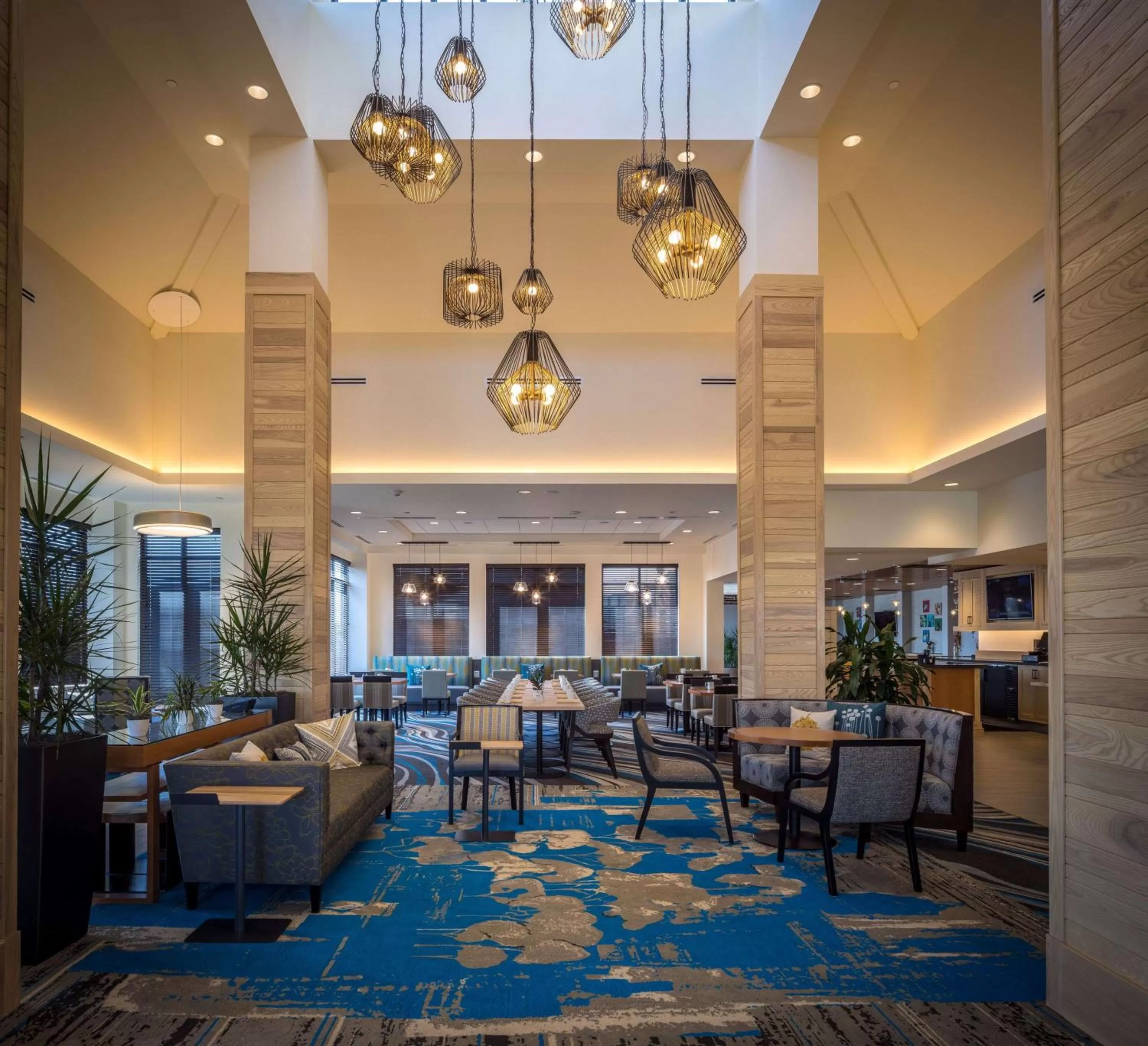 Lobby or reception in Hilton Garden Inn Pittsburgh Airport