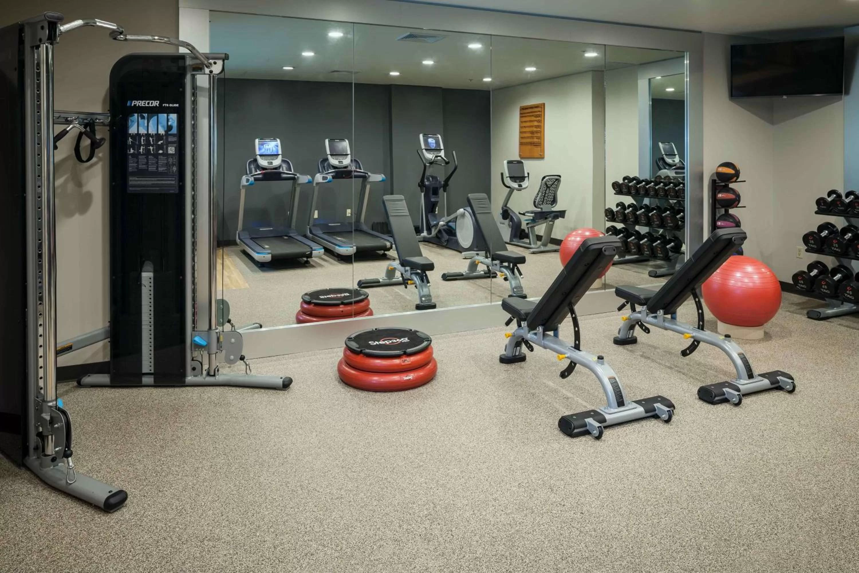 Fitness centre/facilities in Hilton Suites Brentwood