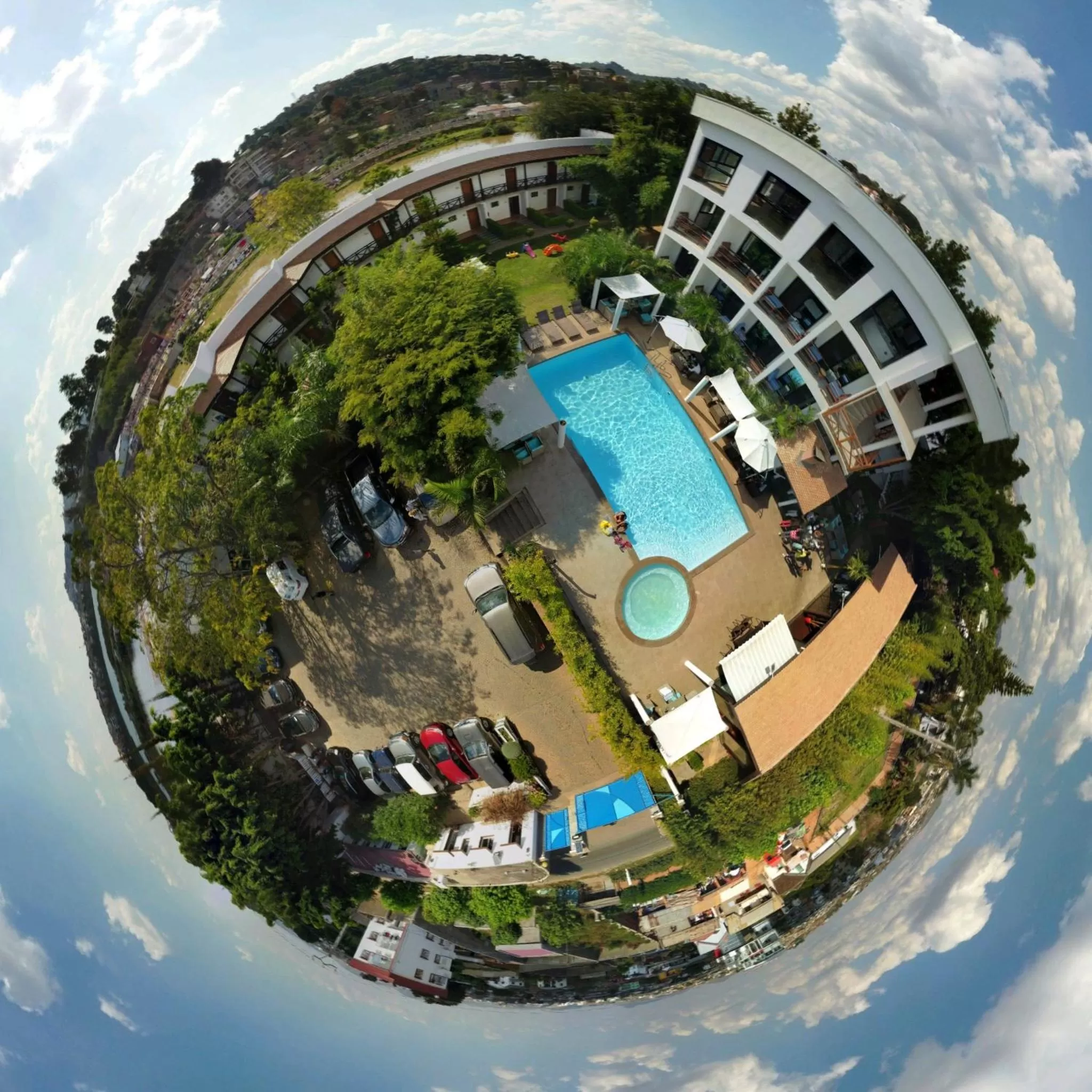 Bird's eye view in Ikopa Hôtel Madagascar