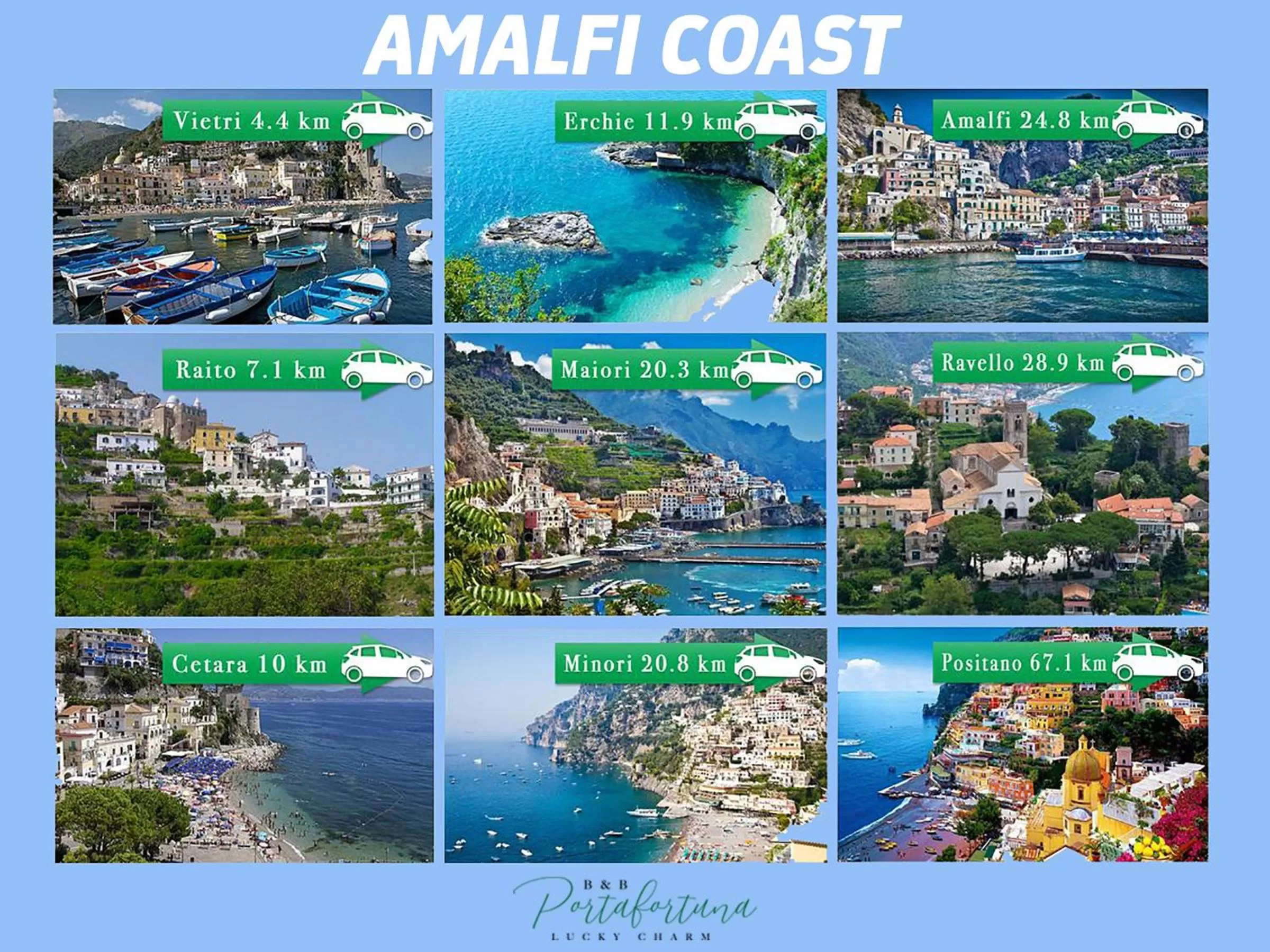 Property building in B&B Portafortuna Lucky charm