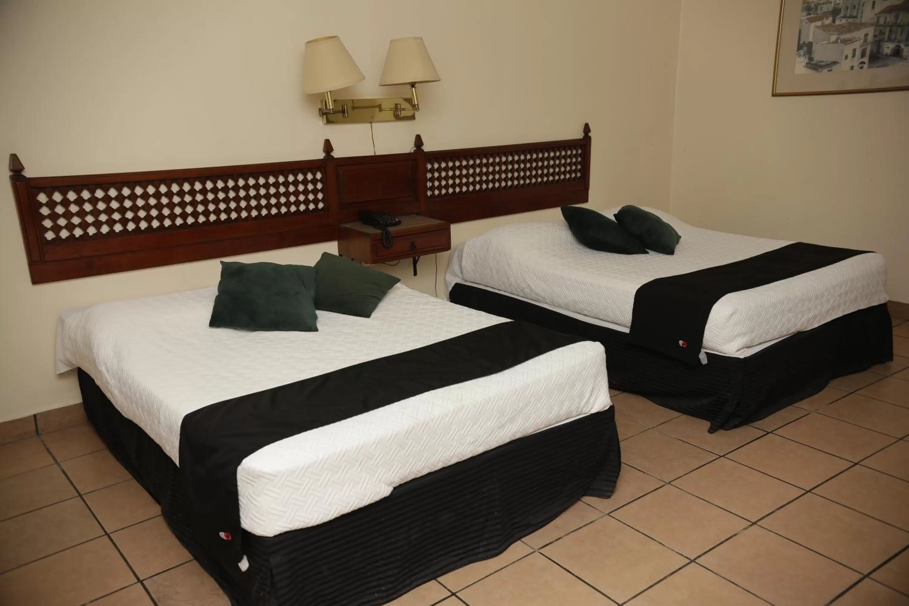 Bed in Hotel Posada Santa Fe Sabinas