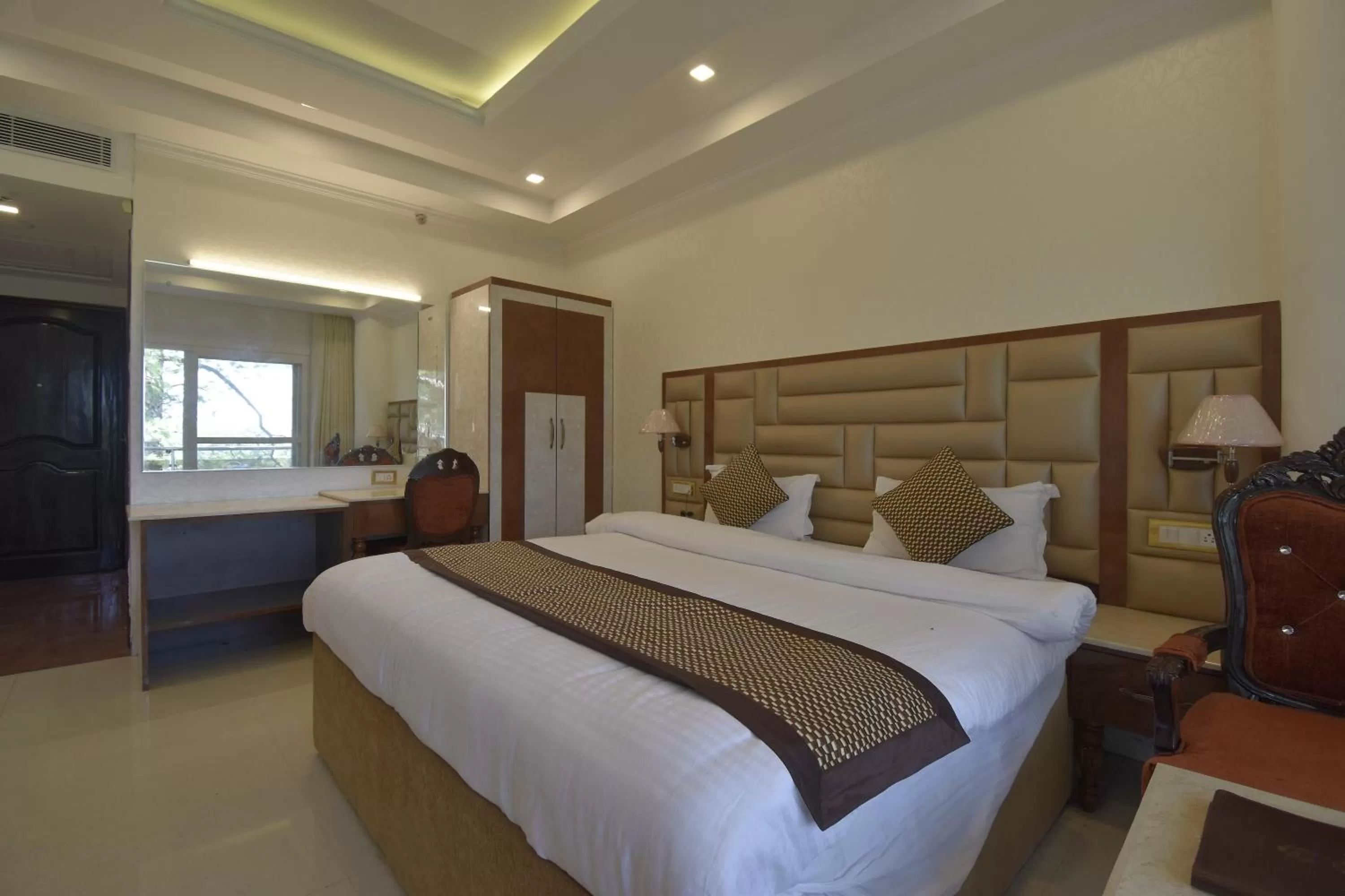 Bed in The Royal Castle AC Centralized