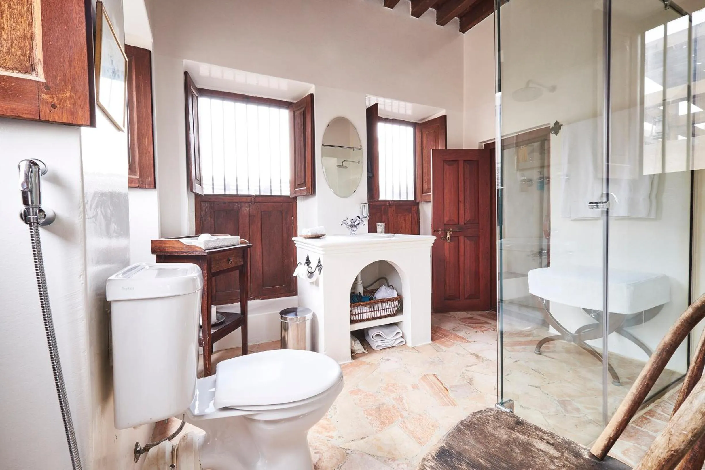 Toilet in XVA Art Hotel