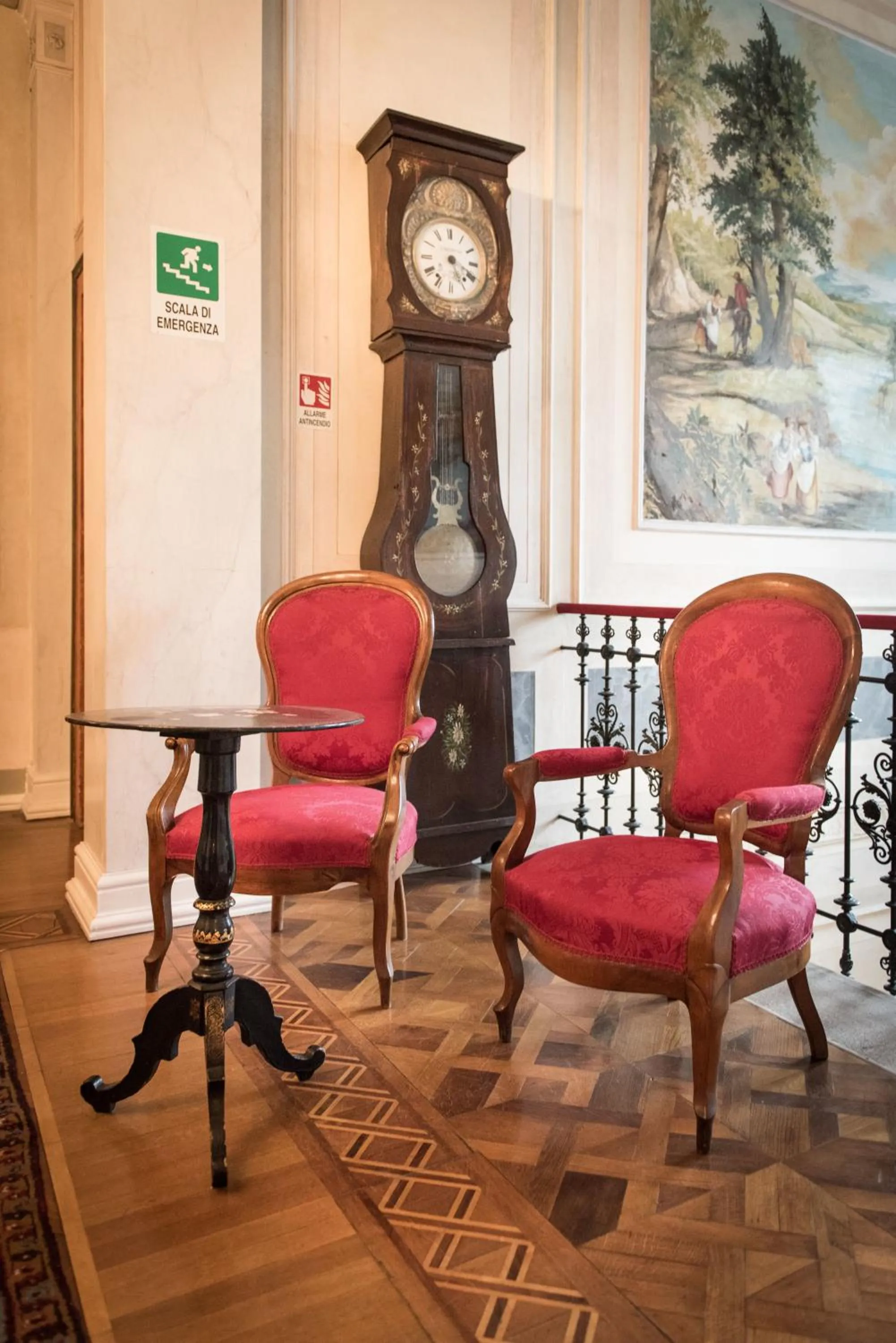 Decorative detail in Hotel Villa Stucky