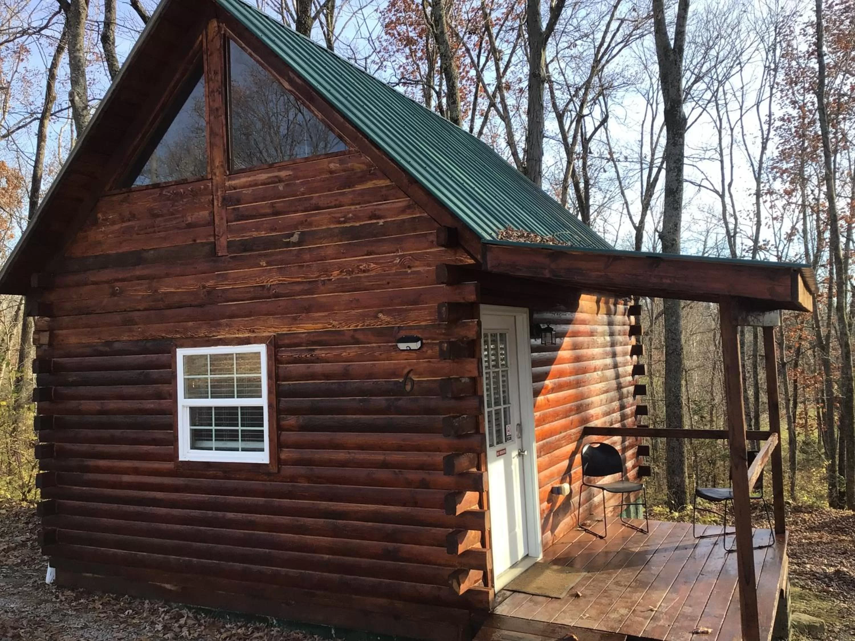 Patio in Kozy Haven Log Cabin Rentals
