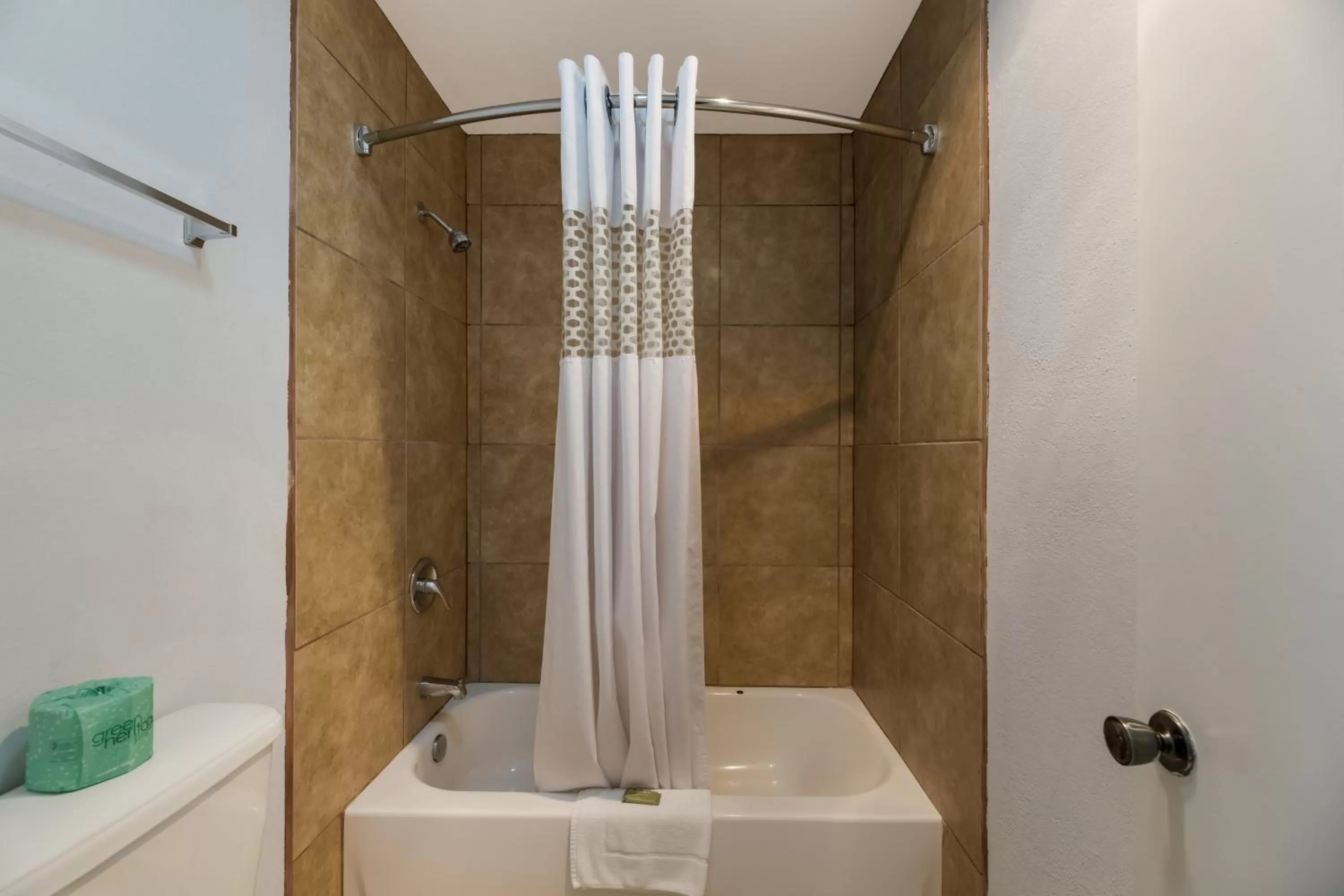 Shower in Americas Best Value Inn Alpine