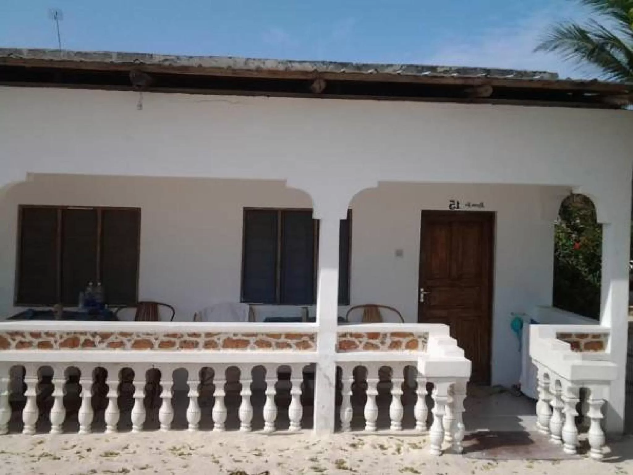 Patio in Ebony & Ivory Beach Bungalows