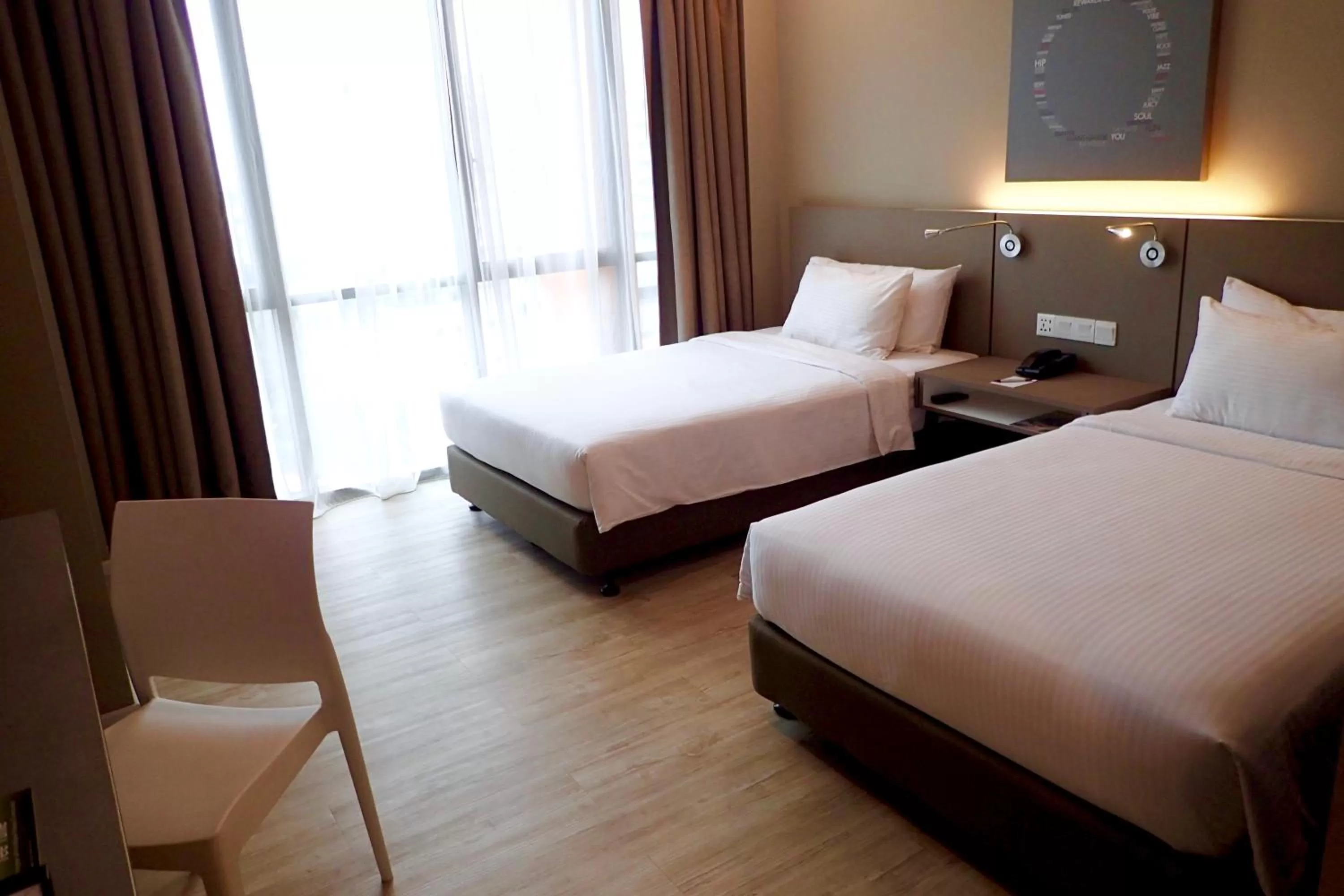 Photo of the whole room, Bed in Qliq Damansara Hotel