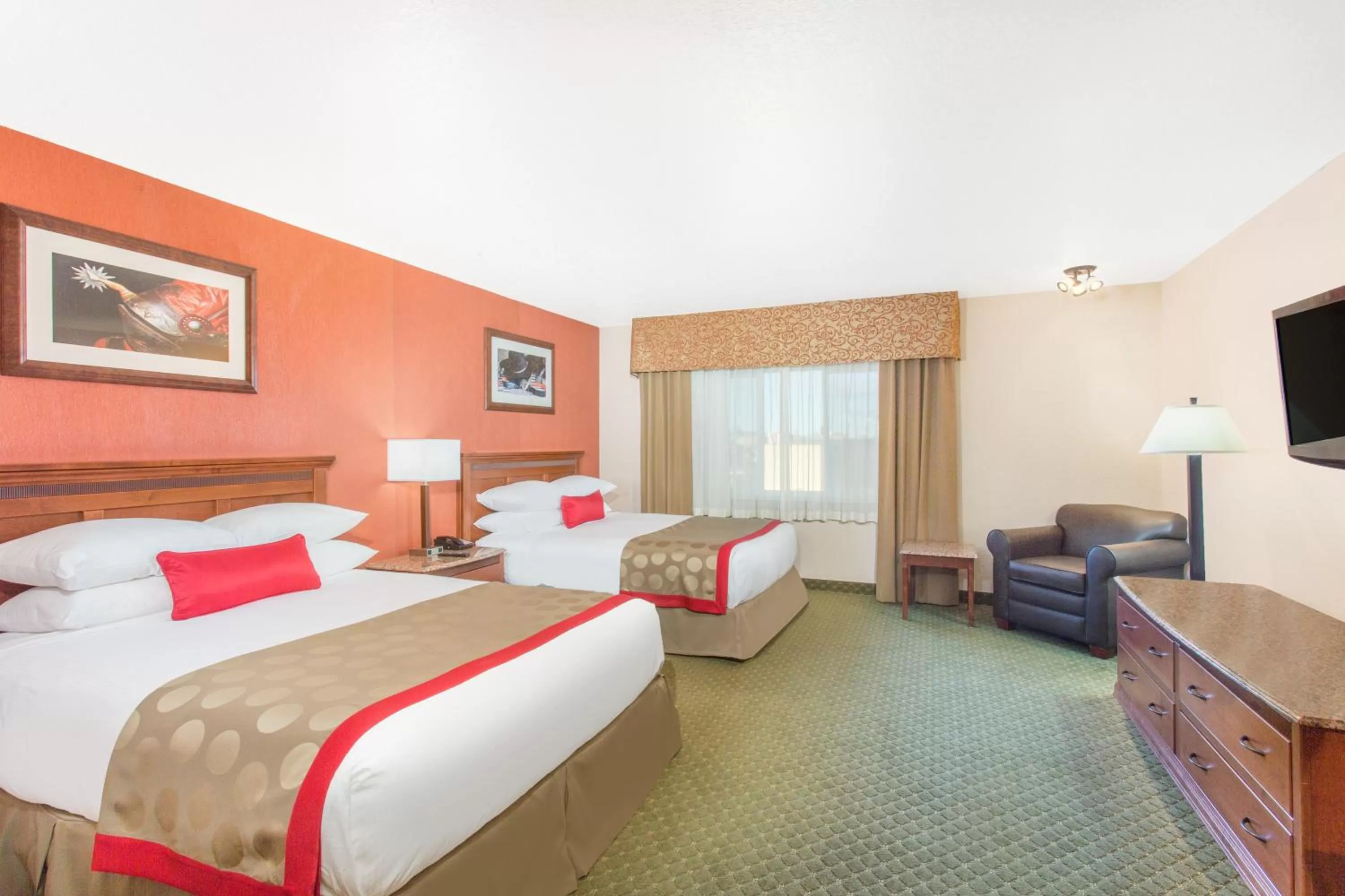 Bed in Ramada by Wyndham Elko Hotel at Stockmen's Casino