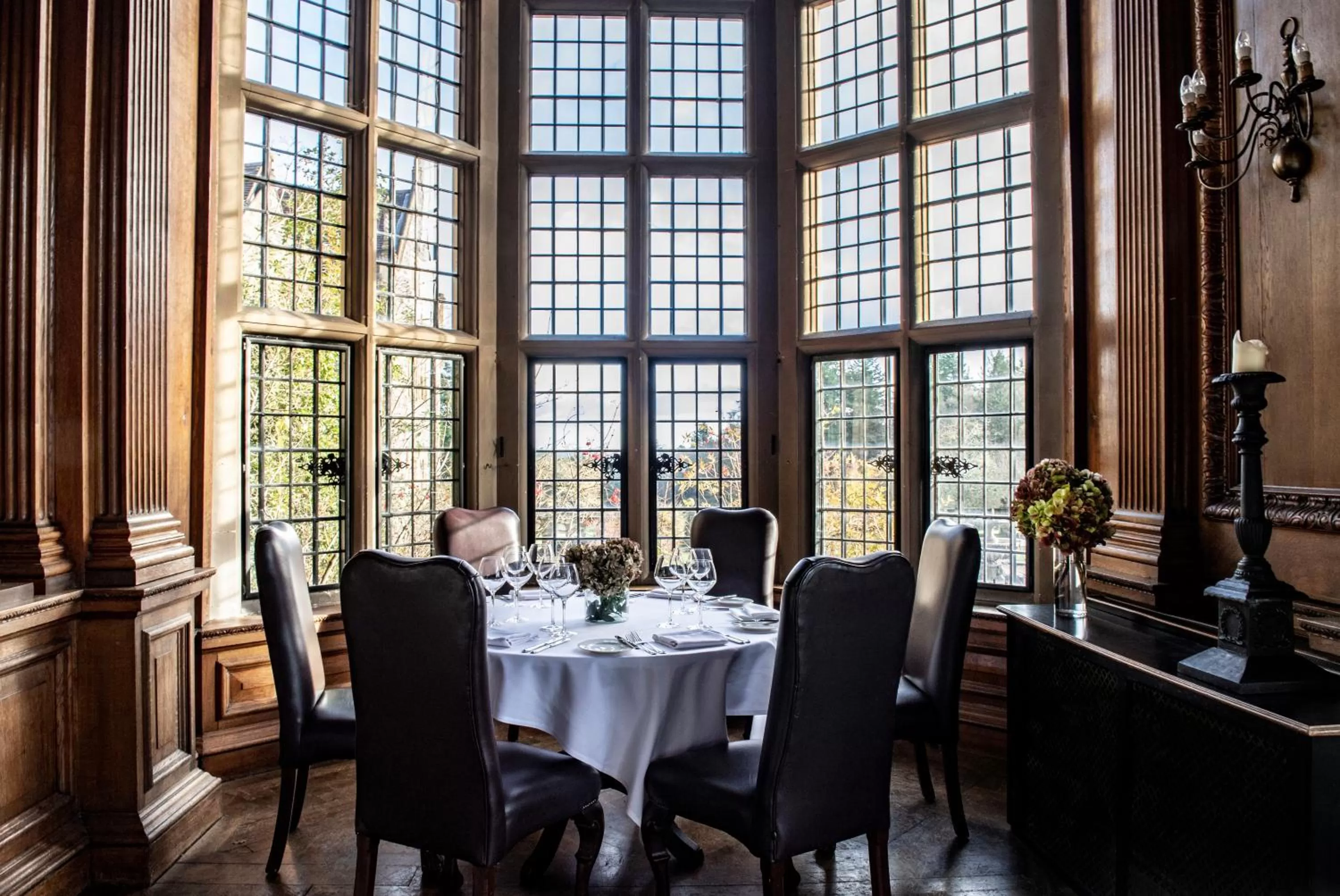 Dining area in Rhinefield House Hotel