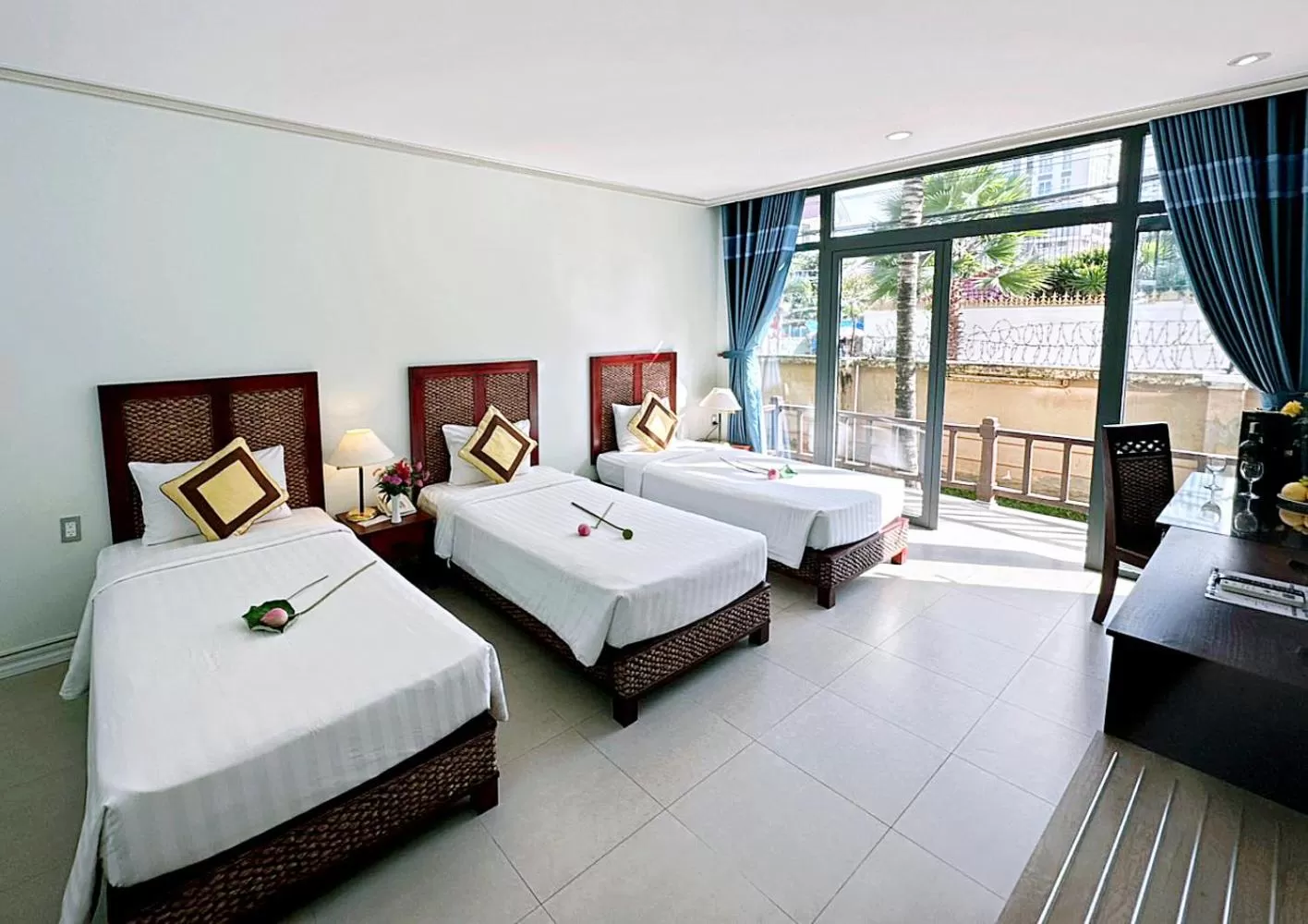 Bed in Lotus Vung Tau Resort & Spa