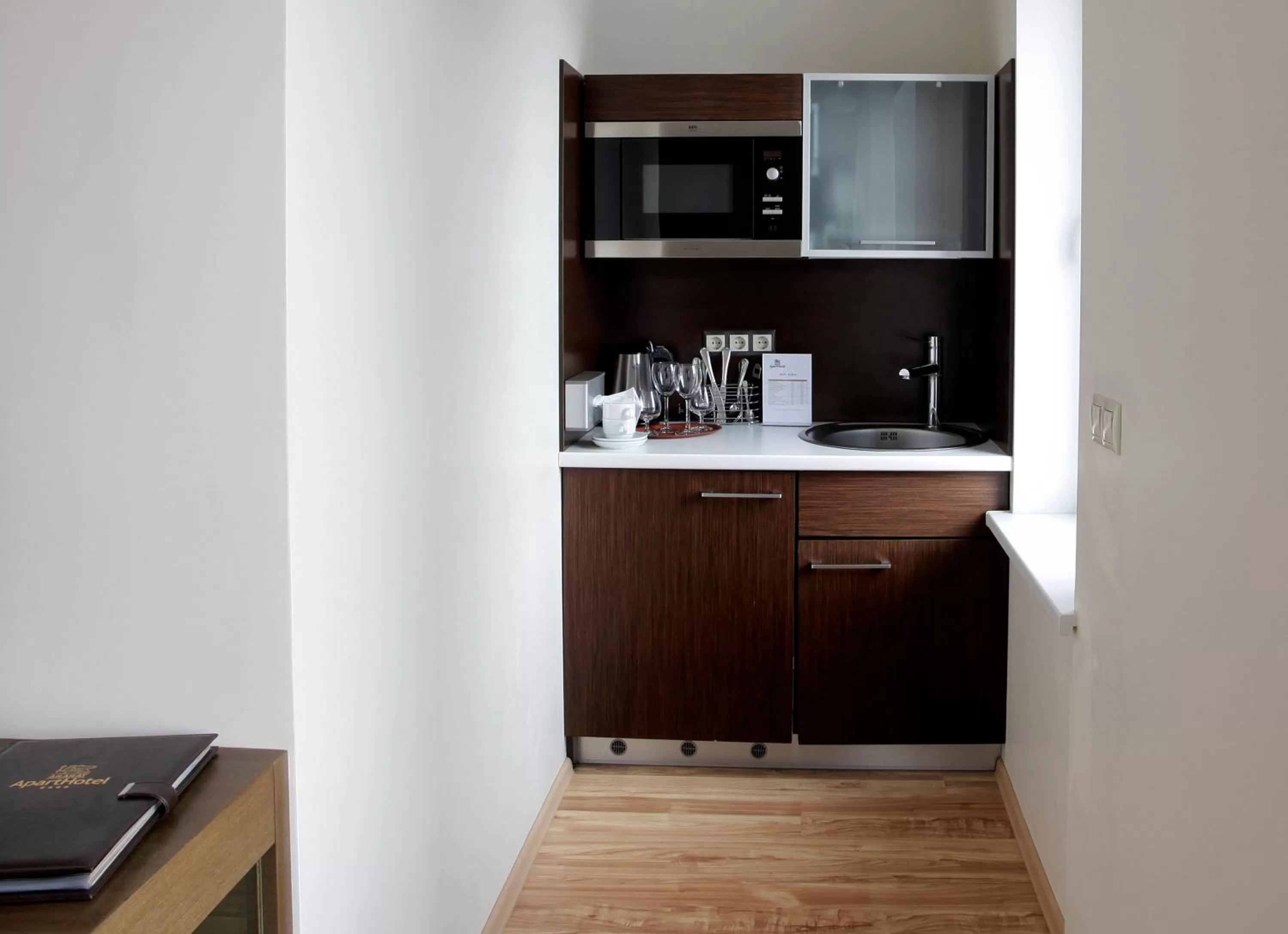 Kitchen or kitchenette in Ararat All Suites Hotel Klaipeda