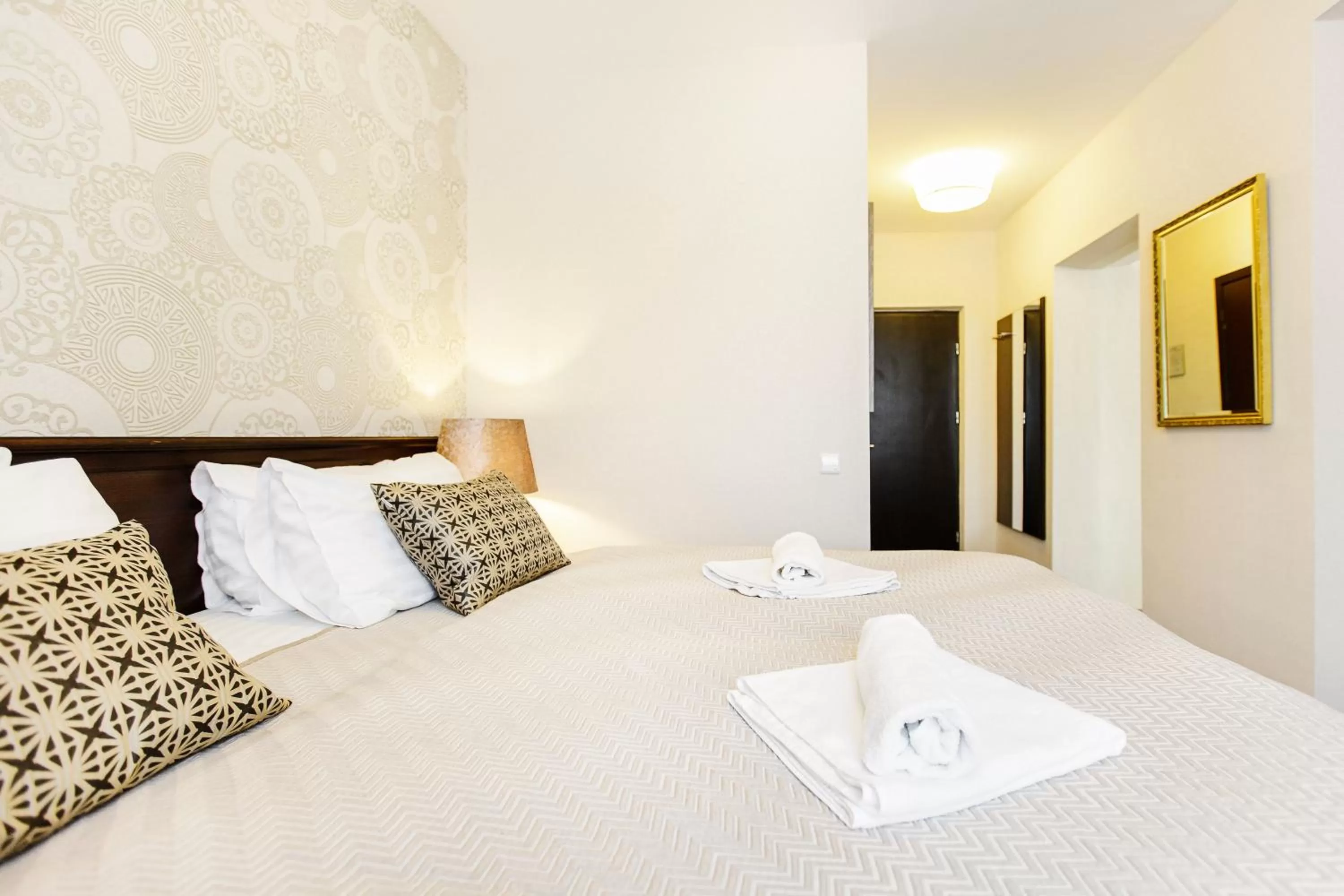 Bedroom, Bed in Old Town Hotel Bohema, Klaipėda