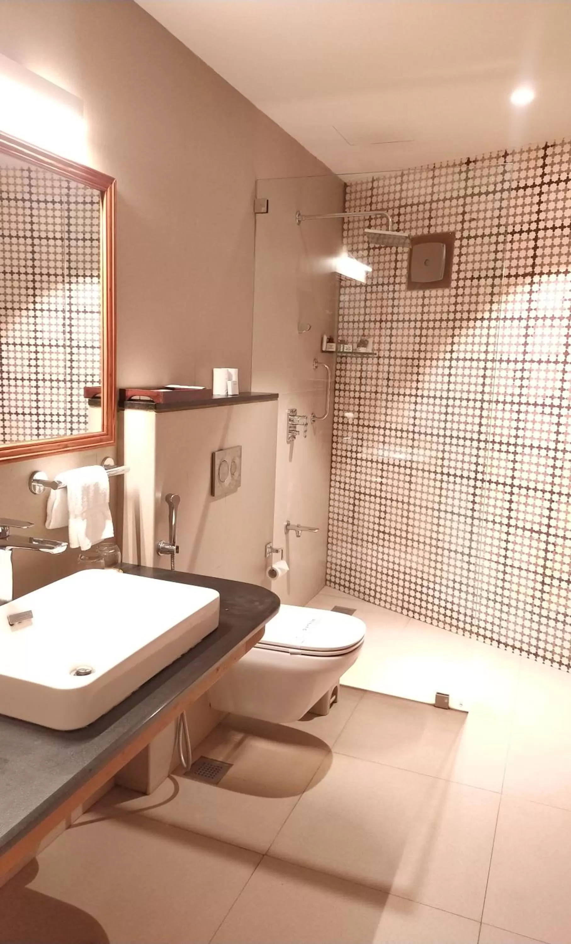 Bathroom in Rockholm at the Light House Beach