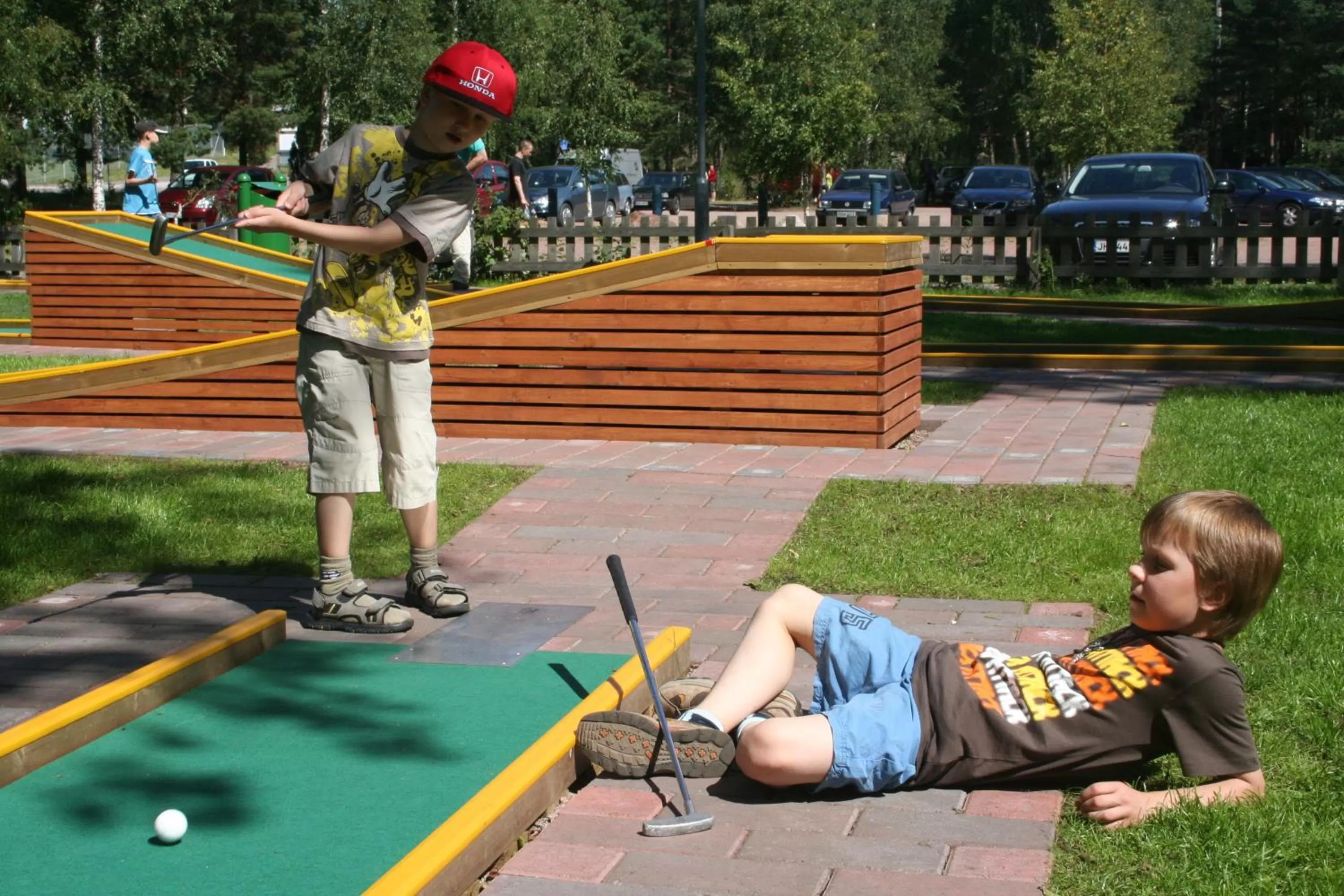 People in Santalahti Resort Cottages & Villas