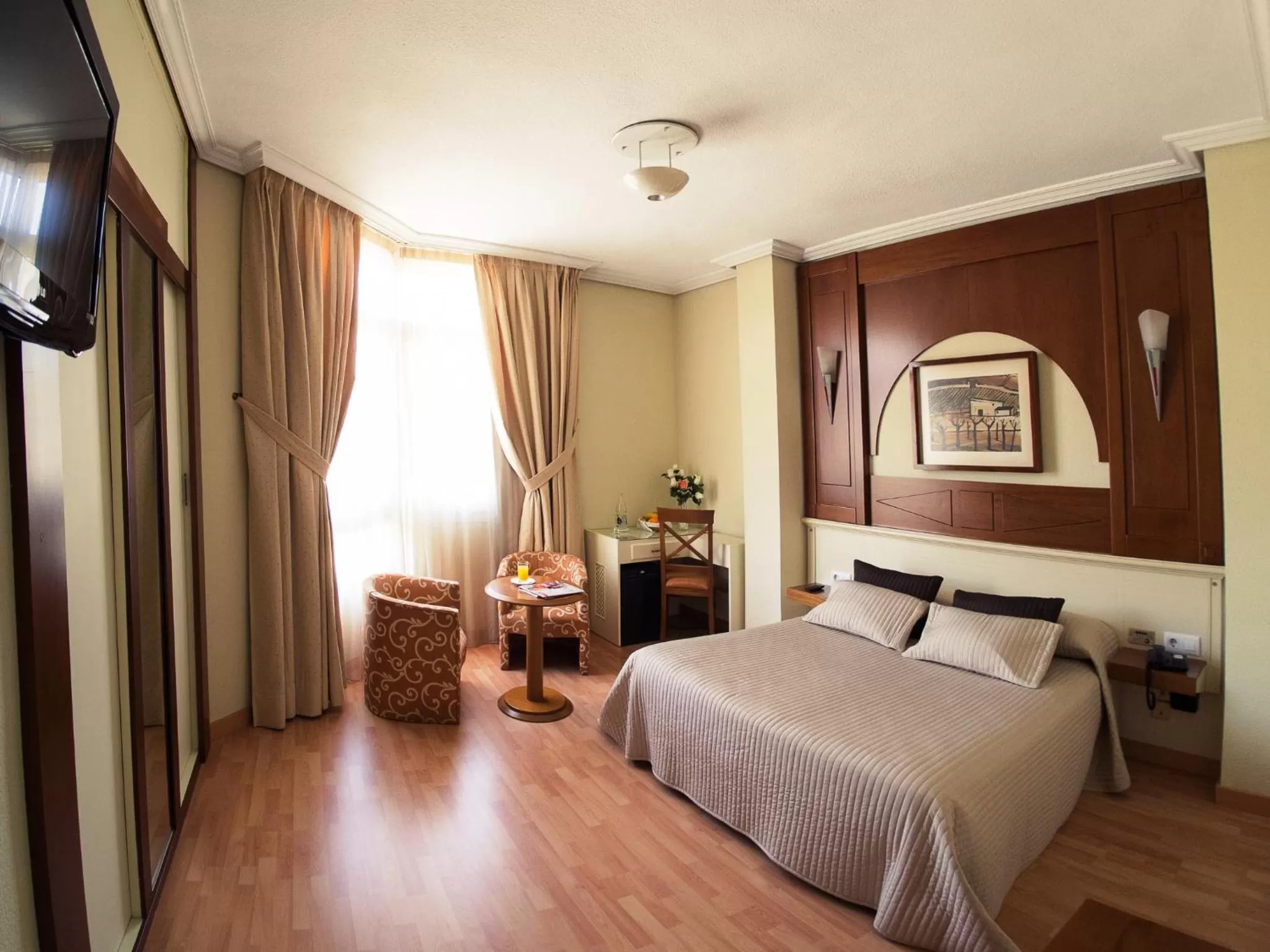 Bedroom, Bed in Hotel Pasarela