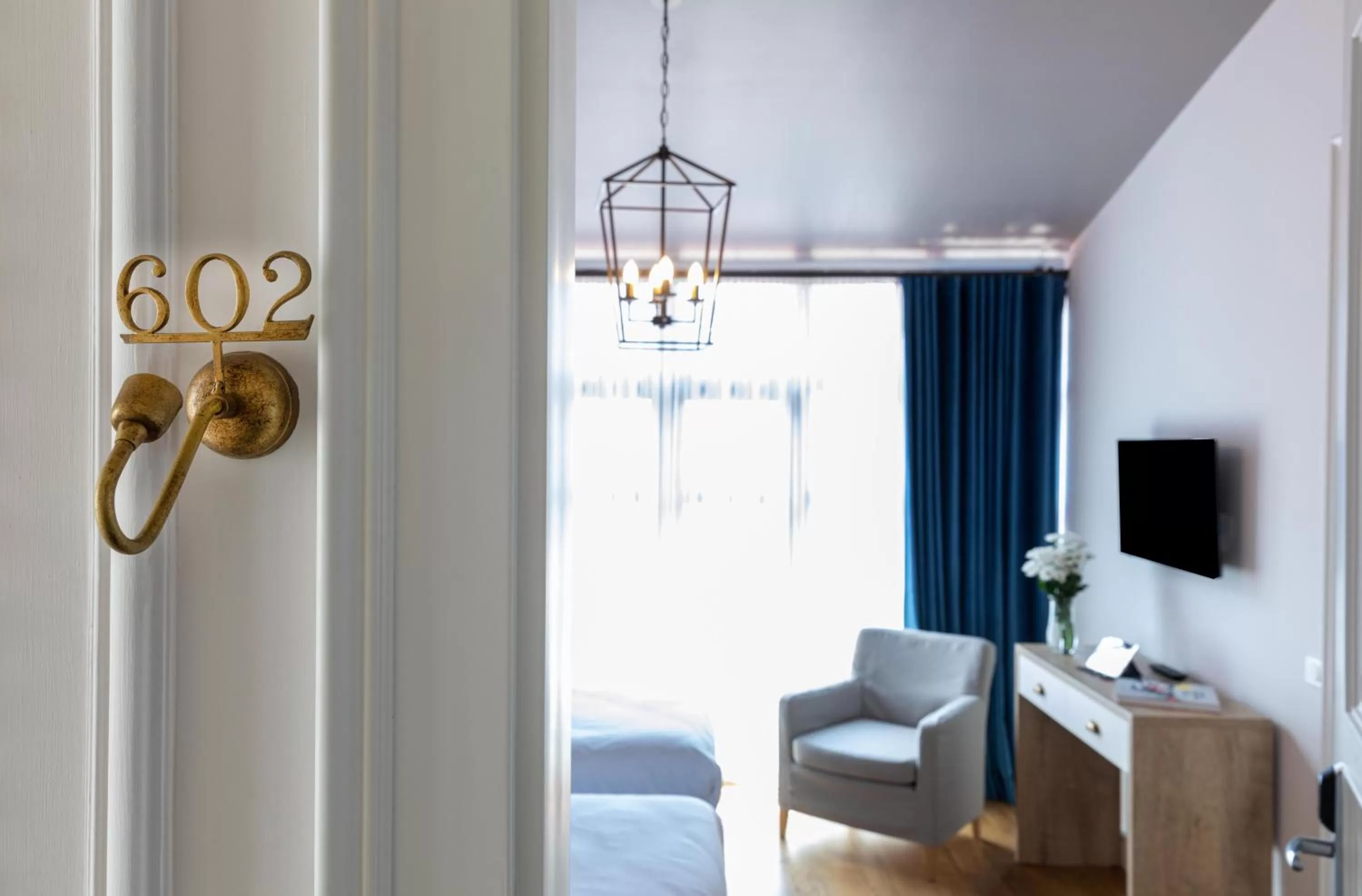 Seating area in Petros Hotel