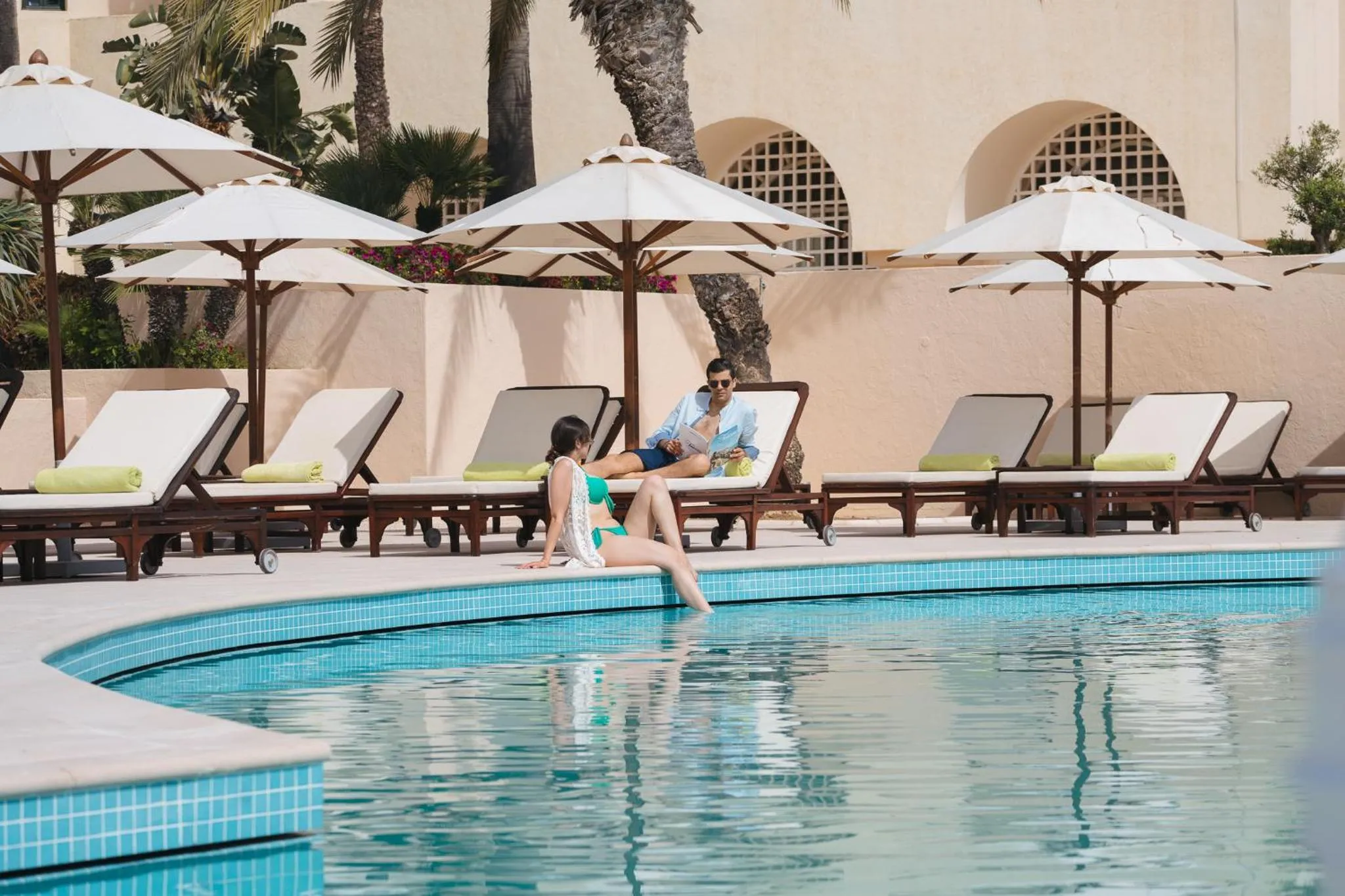 Swimming pool in The Residence Tunis