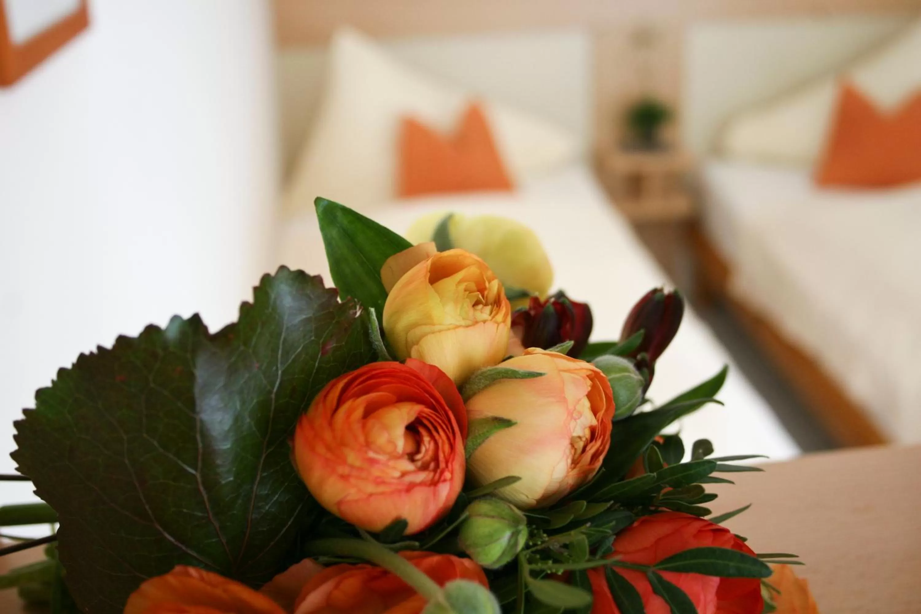 Decorative detail, Bed in Hotel Linner