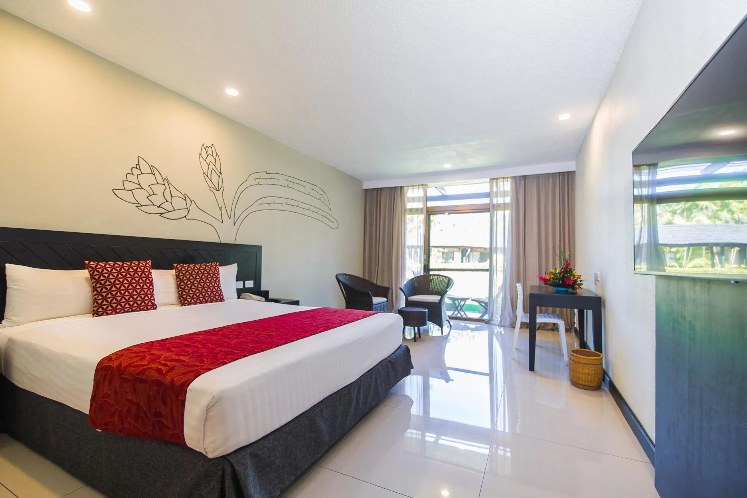 Bedroom, Bed in Tanoa International Hotel